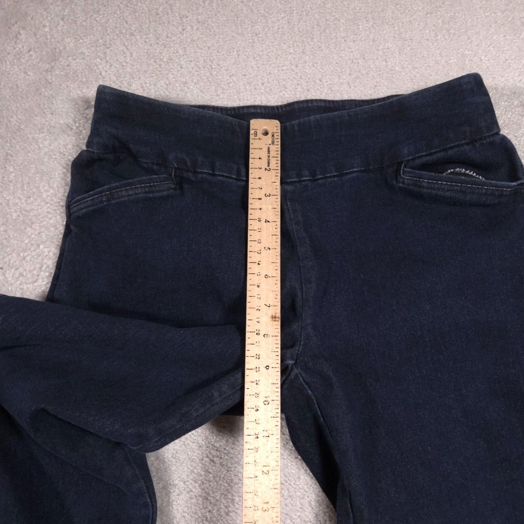 Croft & Barrow Croft & Barrow Pants Womens 4 Navy Effortless Stretch Pull On Straight Leg Denim Pants Denim Navy 4 Regular Womens Size 27" / US 4 / IT 40 - 7 Thumbnail