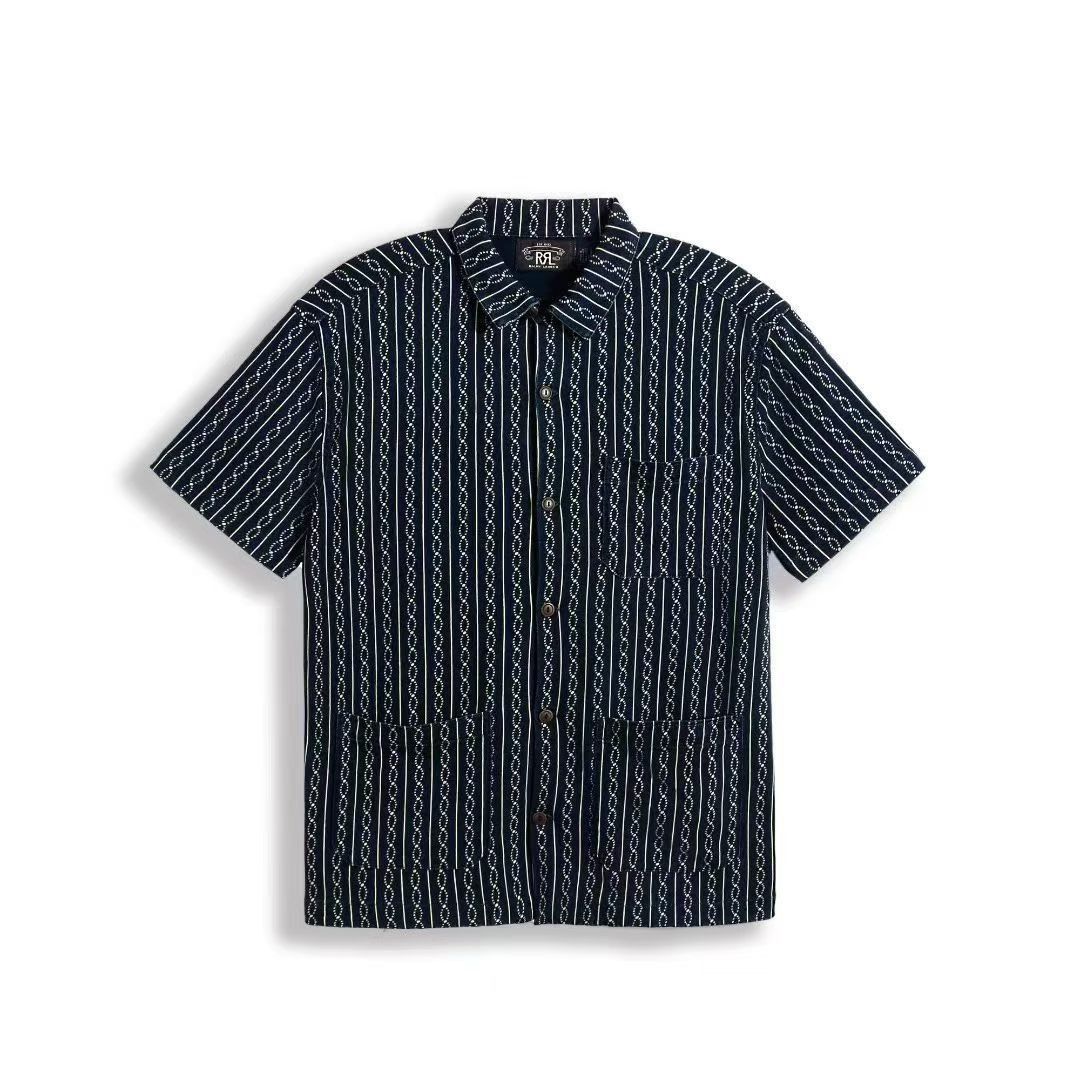RRL Ralph Lauren RRL PRINT JERSEY CAMP SHIRT Size US XXL / EU 58 / 5 - 2 Thumbnail
