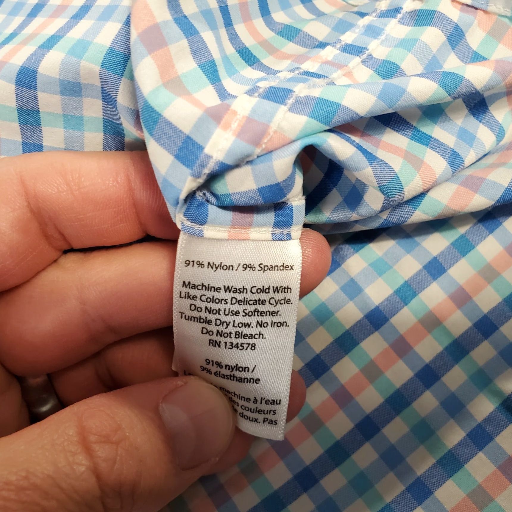 Vineyard Vines Vineyard Vines Button-Up Shirt Mens L White Blue Plaid Check Long Sleeve Collared Classic Fit Size US L / EU 52-54 / 3 - 4 Thumbnail