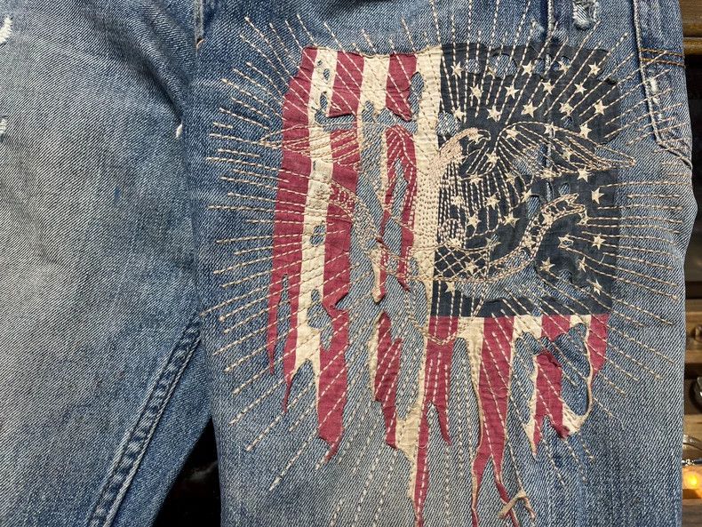 Denim & Supply Ralph Lauren RRL Ralph Lauren Outdated old patch washed distressed logg Size US 36 / EU 52 - 6 Thumbnail