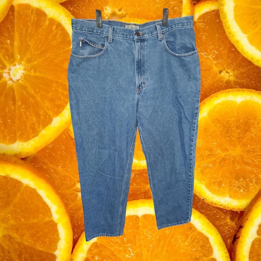 L.L. Bean L.L. Bean Natural Fit Blue Jeans 100% Cotton Size 37x30 Size US 37 - 5 Thumbnail
