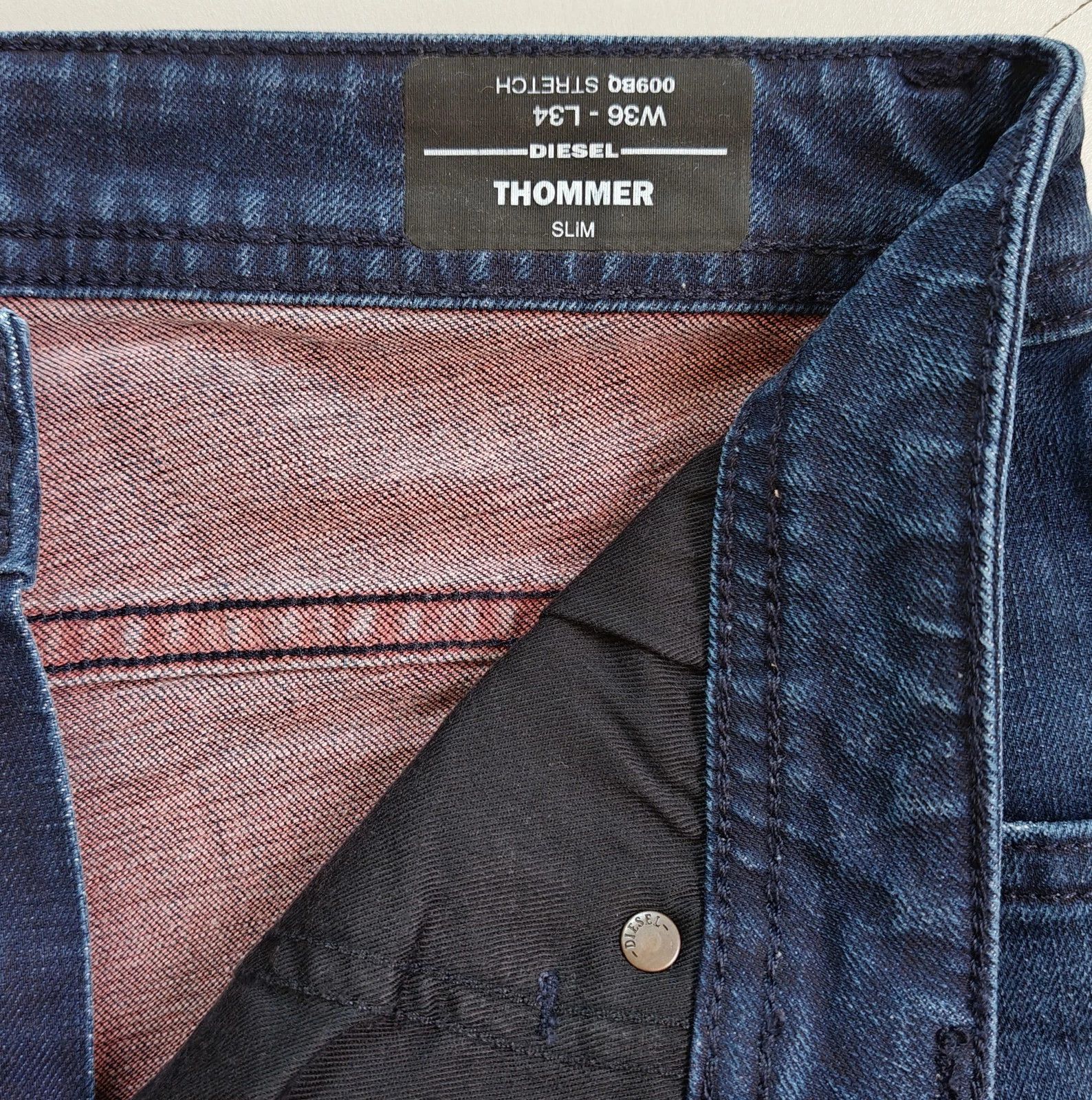 Diesel Diesel THOMMER-X L.34 MENS JEANS SLTP/9521 Size US 36 / EU 52 - 6 Thumbnail