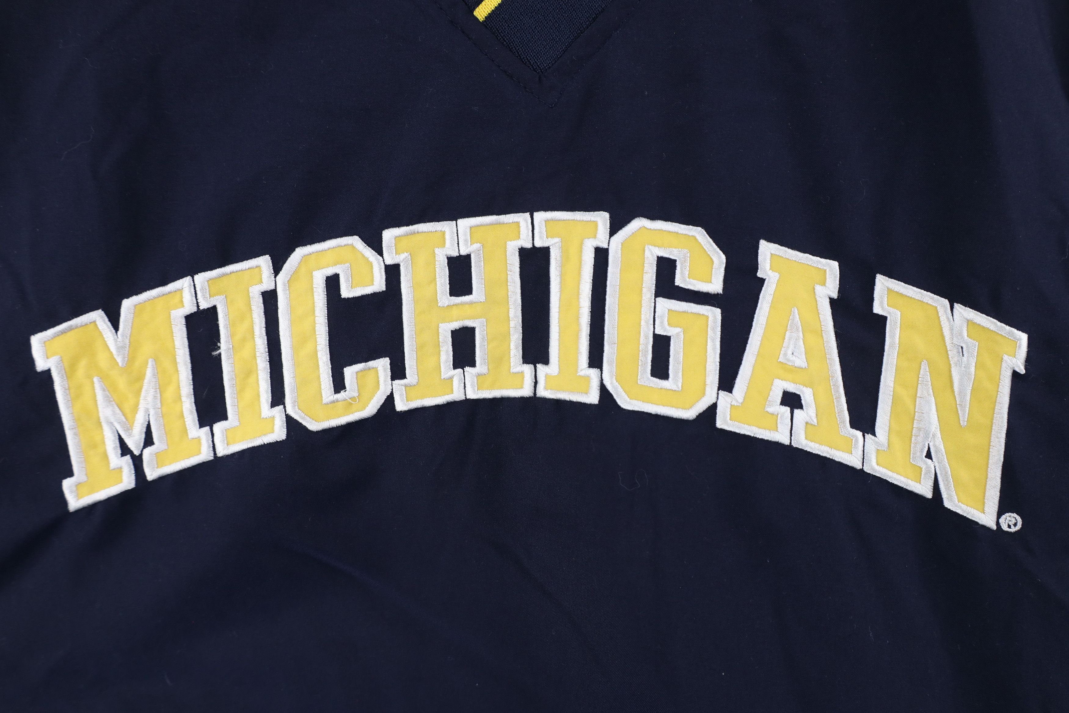 Vintage Vintage 90s Out University of Michigan Pullover Jacket Blue Size US M / EU 48-50 / 2 - 6 Thumbnail