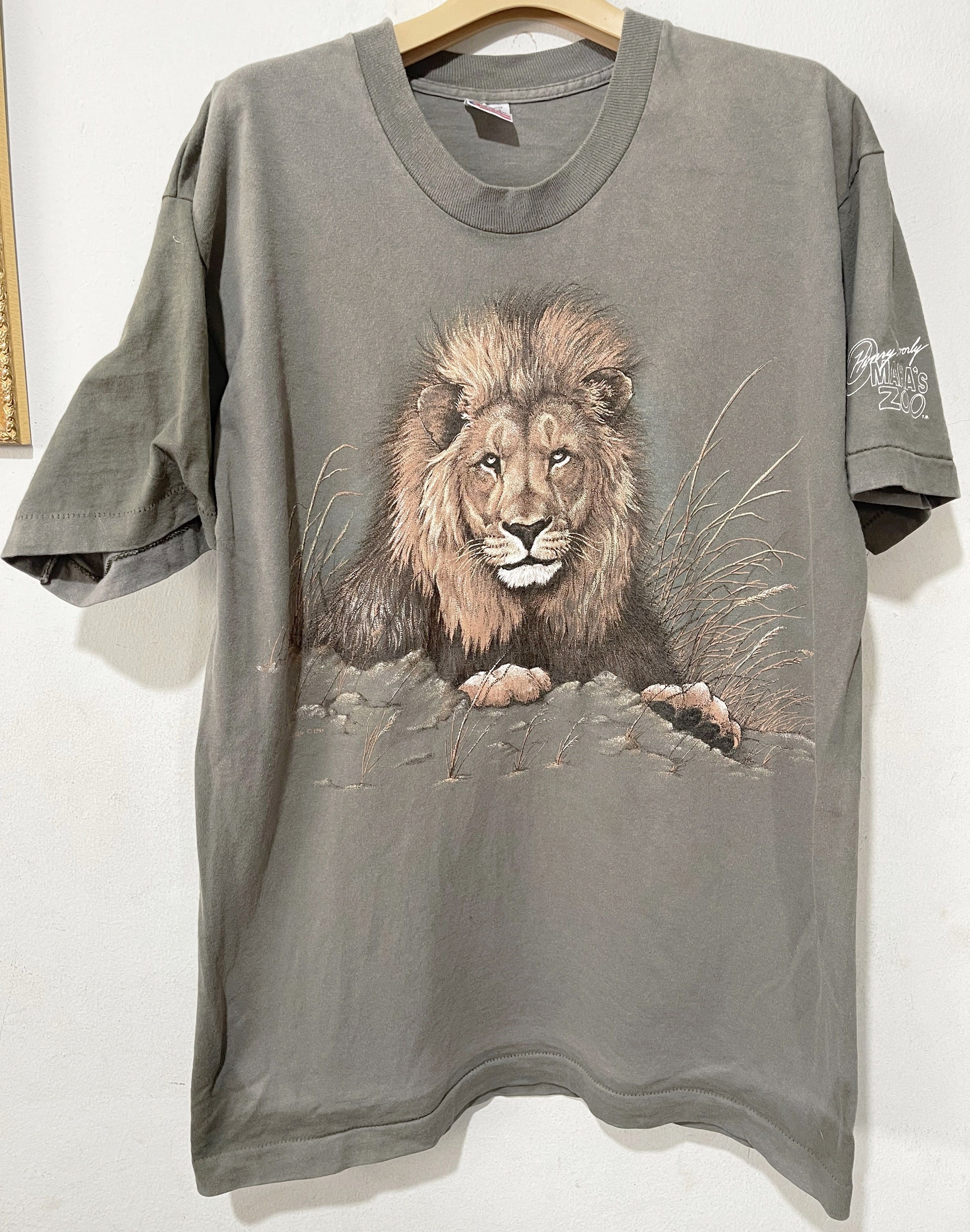 Vintage Vintage 90s Lion Shirt Size US L / EU 52-54 / 3 - 1 Thumbnail