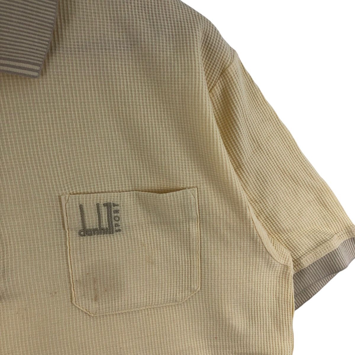 Alfred Dunhill × Vintage Vintage DUNHILL SPORT Polos Tee Pocket Logo Size US XL / EU 56 / 4 - 3 Thumbnail