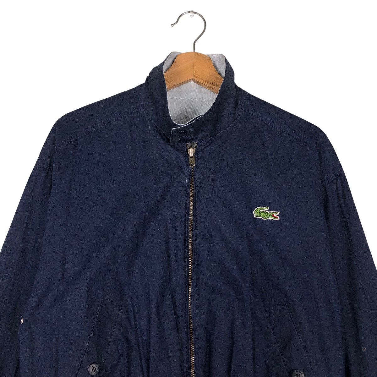 Japanese Brand 🔥Vintage Reversible Bomber Jacket Chemise Lacoste Big Logo Size US M / EU 48-50 / 2 - 3 Thumbnail