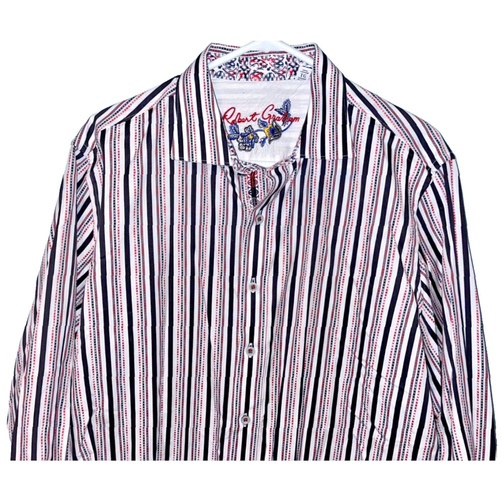 Robert Graham Robert Graham Button-Down Shirt Mens XL Striped NWOT Classic Fit Size US XL / EU 56 / 4 - 3 Thumbnail