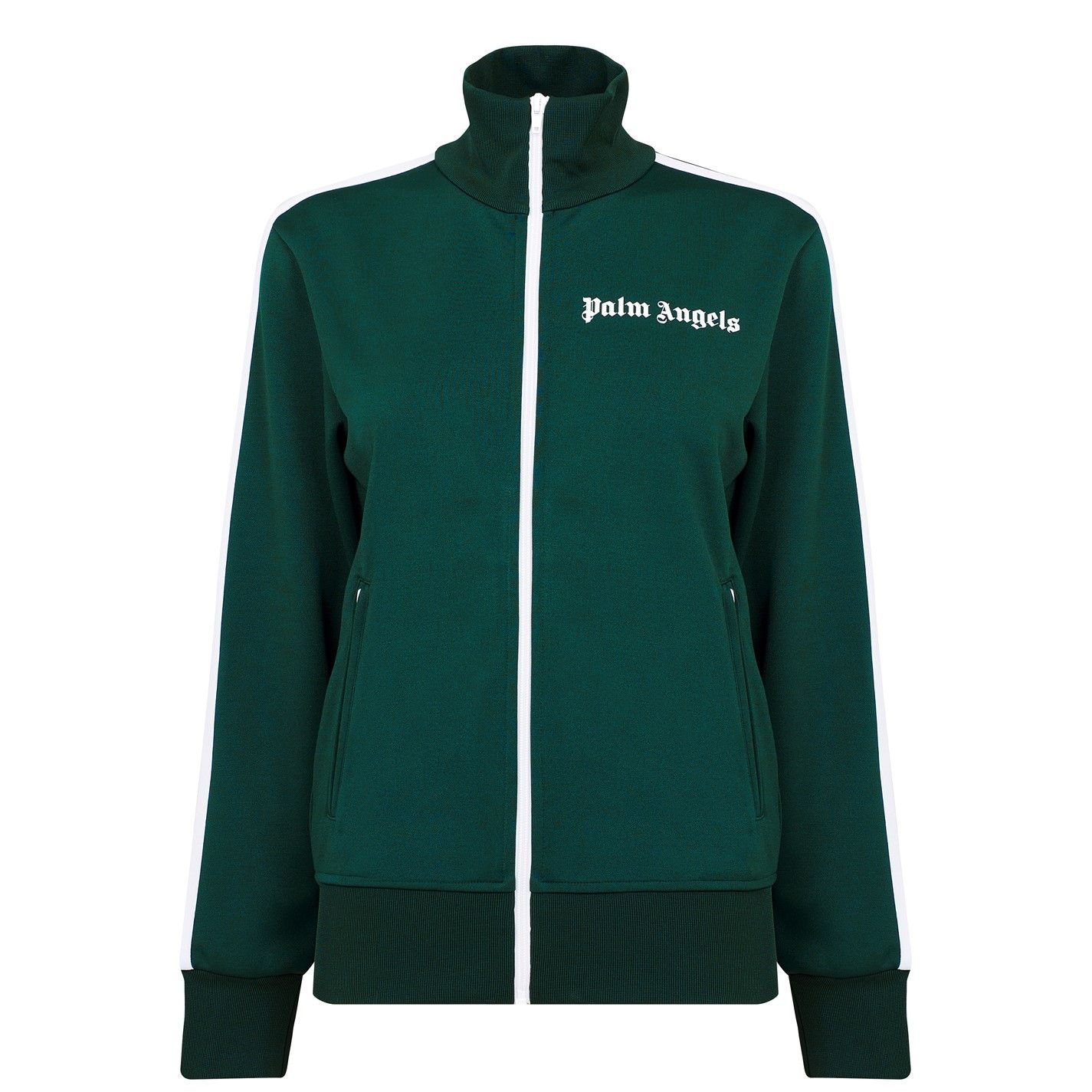 Palm Angels o1g2r1mq0325 Track Zip Jacket in Green & White Size XL / US 12-14 / IT 48-50 - 1 Thumbnail