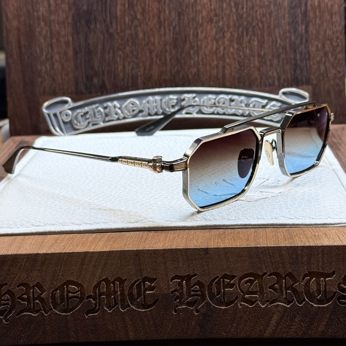 Chrome Hearts Chrome Hearts RUMP ‘Murky Waters’ 1/1 Sunglasses Size ONE SIZE - 4 Thumbnail