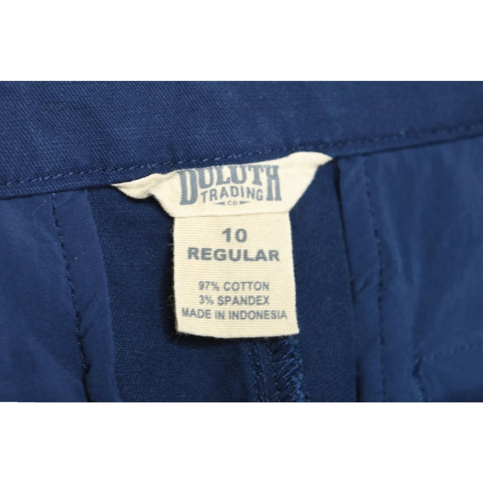 Vintage Duluth Chino Wide Leg Crop Pants Womens 10 Blue High-Rise Cotton Size 32" / US 10 / IT 46 - 5 Thumbnail