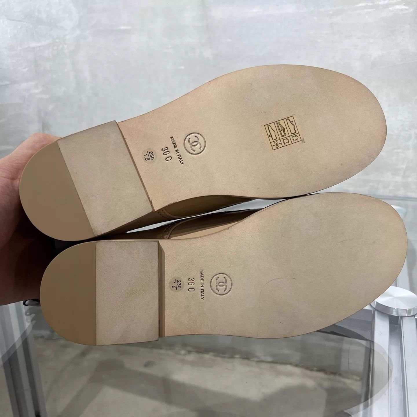 Chanel Chanel nude & black colorblocked Derby shoes size 36 Size US 5.5 / IT 35.5 - 7 Thumbnail