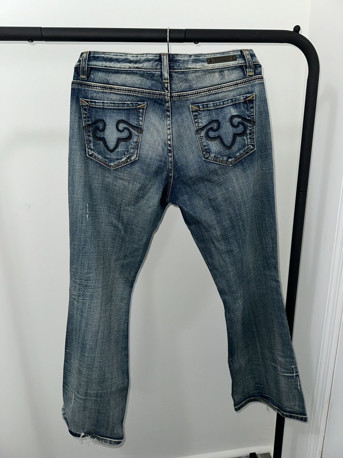Express Y2K exclusive Rerock by express low rise bootcut jeans Size 32" / US 10 / IT 46 - 4 Thumbnail
