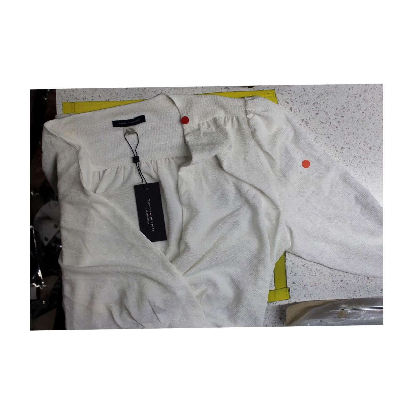 Tommy Hilfiger Tommy Hilfiger Womens Blouse white M Size M / US 6-8 / IT 42-44 - 2 Thumbnail