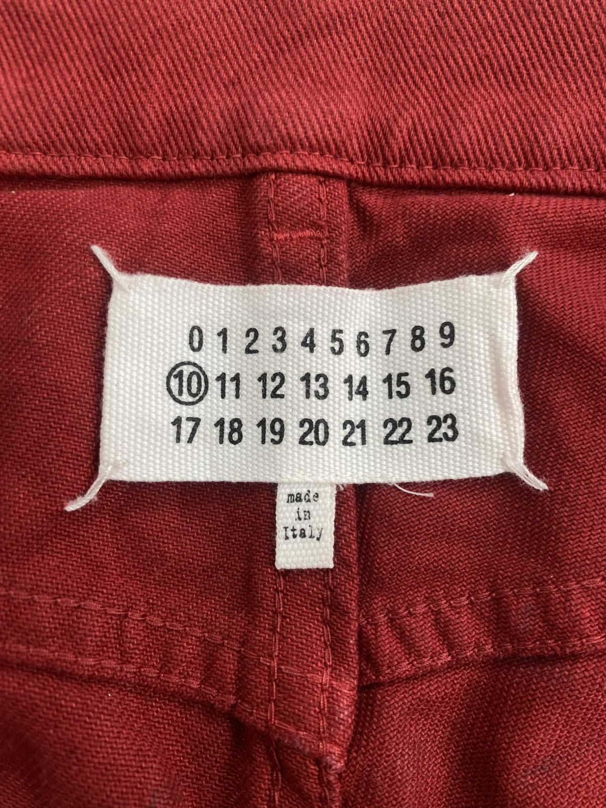 Maison Margiela Vintage Maison Martin Margiela Paris Red Denim Pants Luxury Size US 32 / EU 48 - 10 Thumbnail