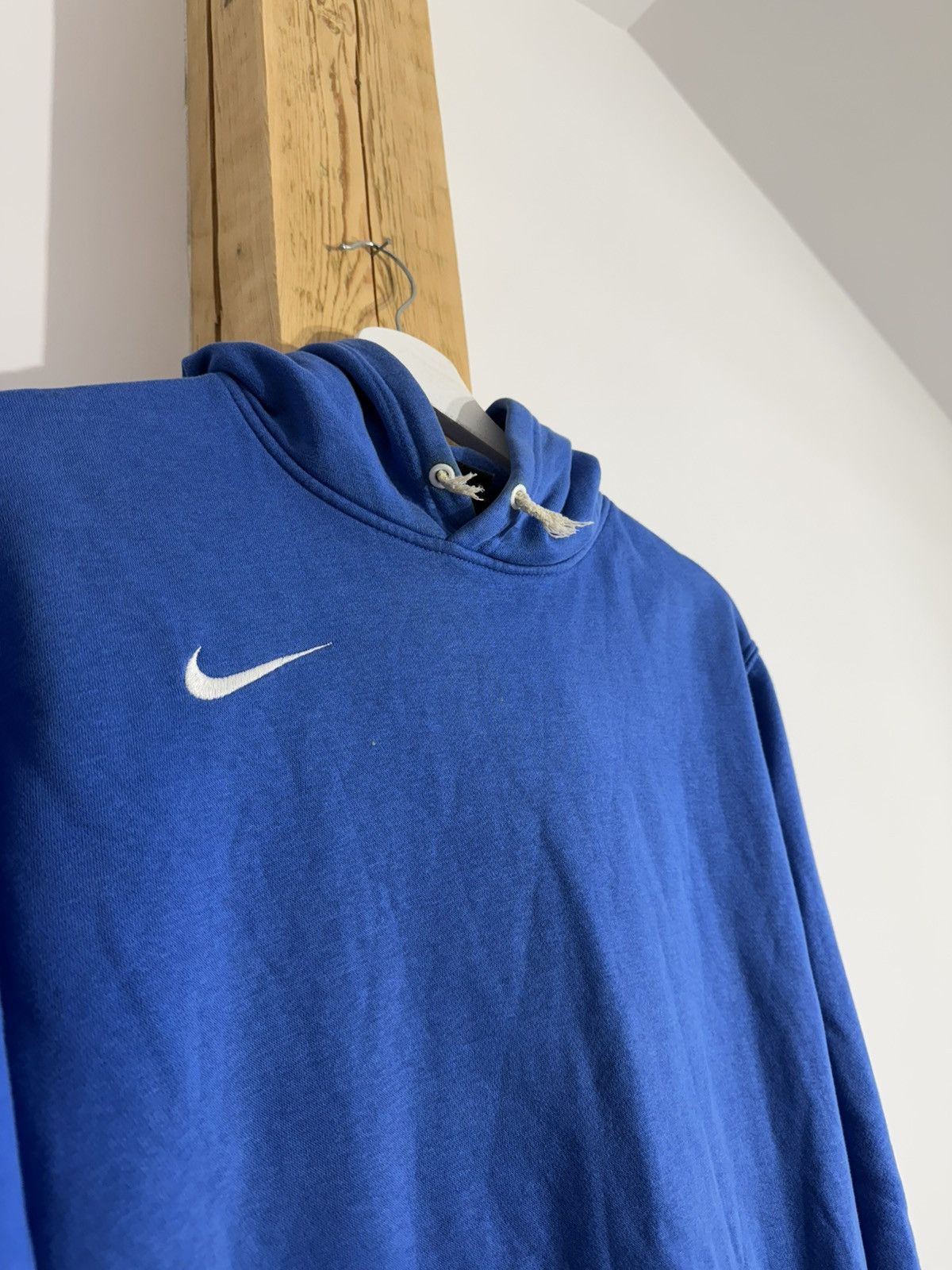 Nike Nike Classic blue hoodie swoosh Y2K Size US M / EU 48-50 / 2 - 2 Thumbnail