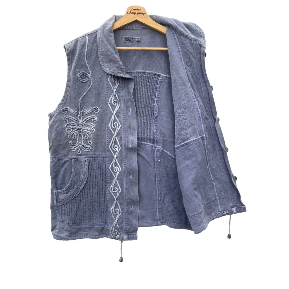 Other Vintage Maturio Dea Embroidered Button Up Vest Size US L / EU 52-54 / 3 - 8 Thumbnail