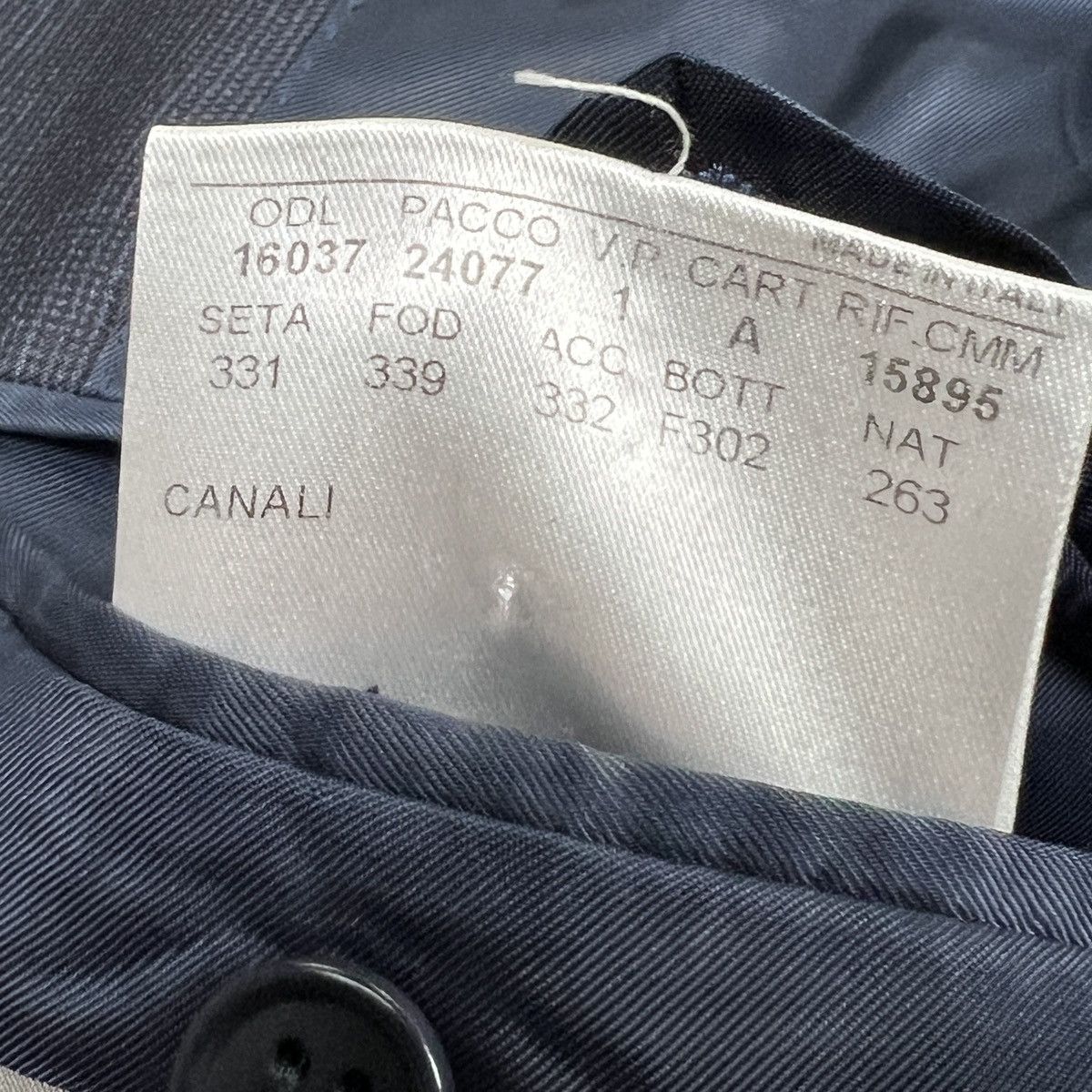 Canali Canali Italy Navy Blue Wool 2-Button Blazer Sport Coat Size 48R - 7 Thumbnail
