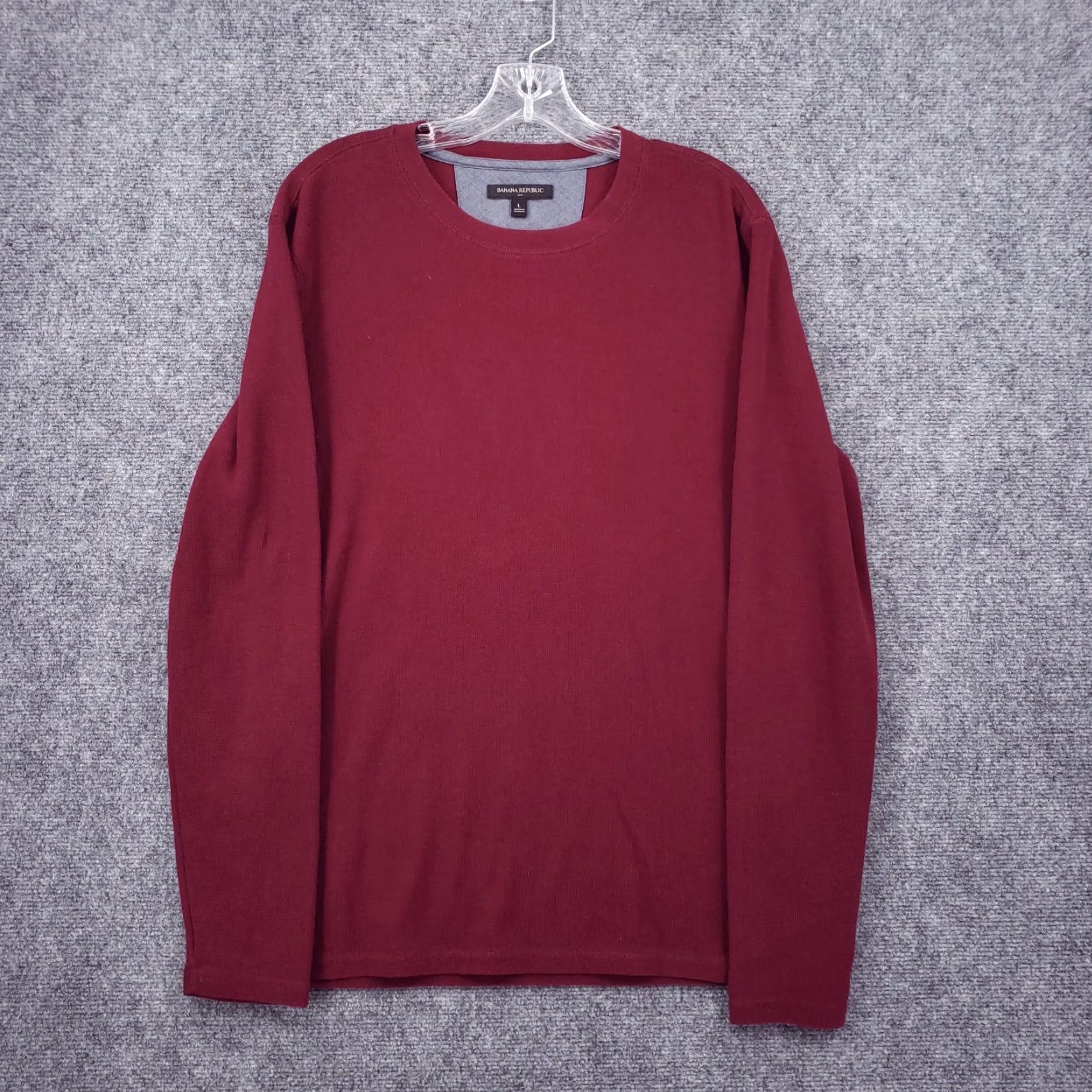 Banana Republic Banana Republic Sweater Mens L Red Pullover Knit Crew Neck Long Sleeve Regular Fit Fashion Knitwear Classics Size US L / EU 52-54 / 3 - 2 Thumbnail