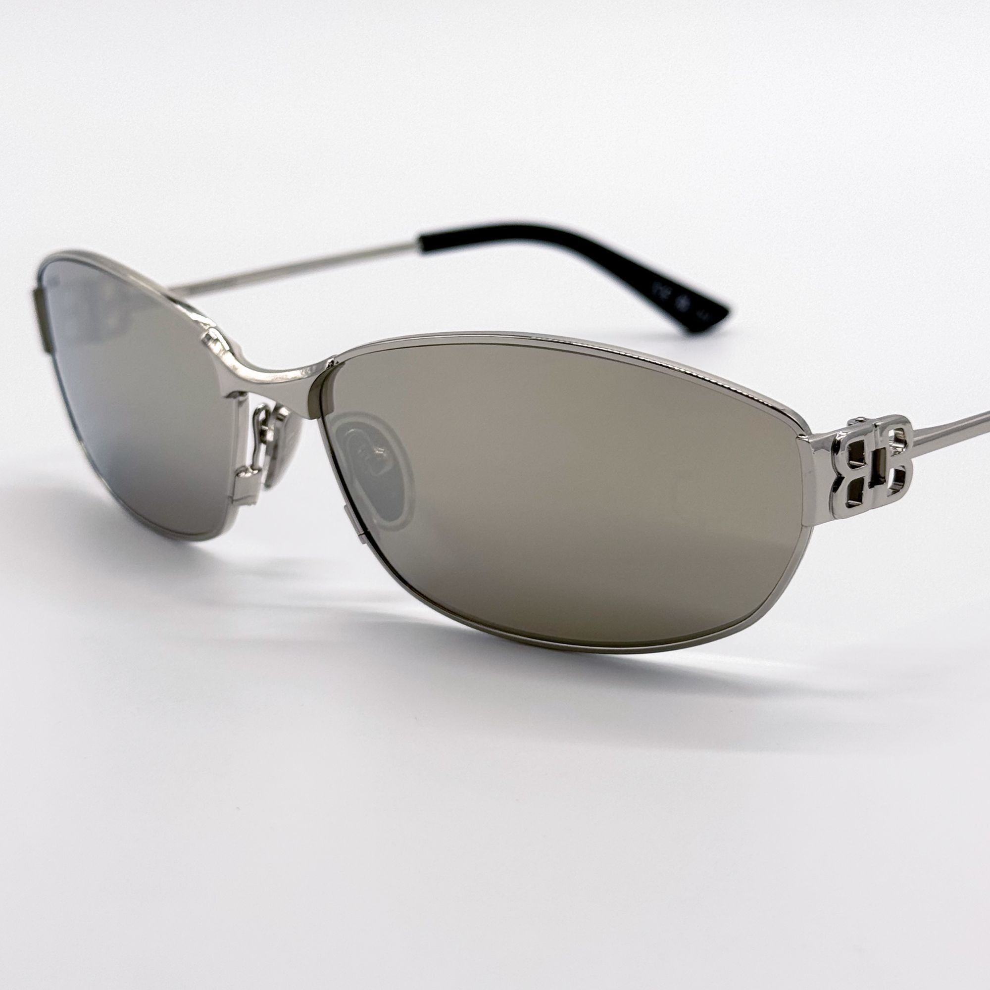 Balenciaga NEW BALENCIAGA BB0336S 006 SUNGLASSES SILVER WOMEN EYEWEAR Size ONE SIZE - 4 Thumbnail