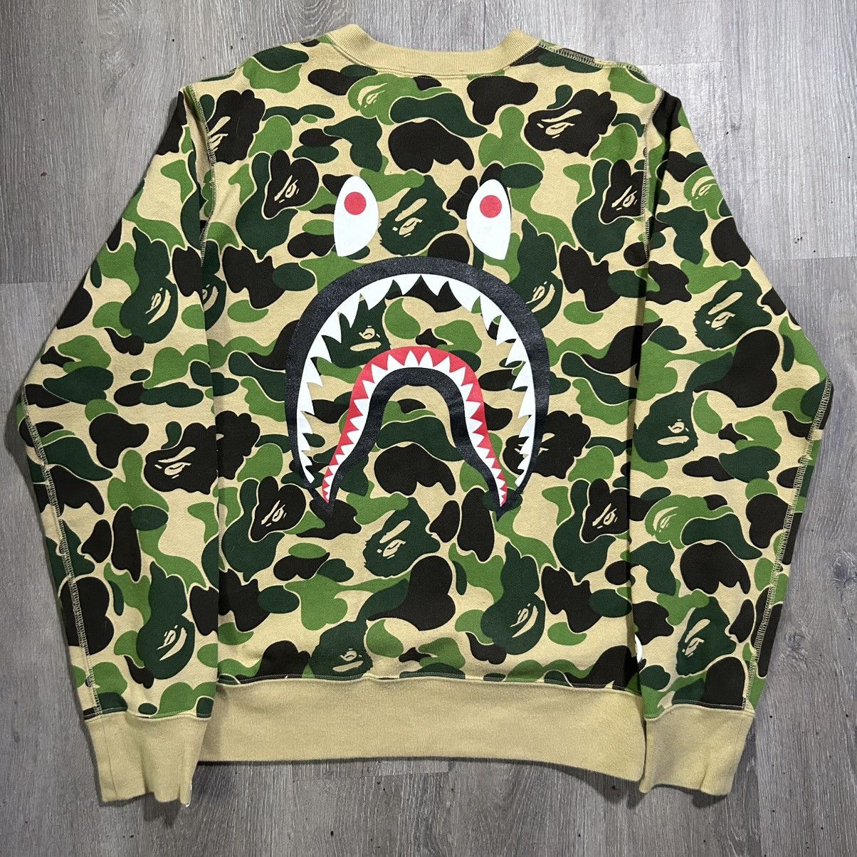 Bape BAPE ABC Shark Green Camo Sweatshirt Size US M / EU 48-50 / 2 - 3 Thumbnail