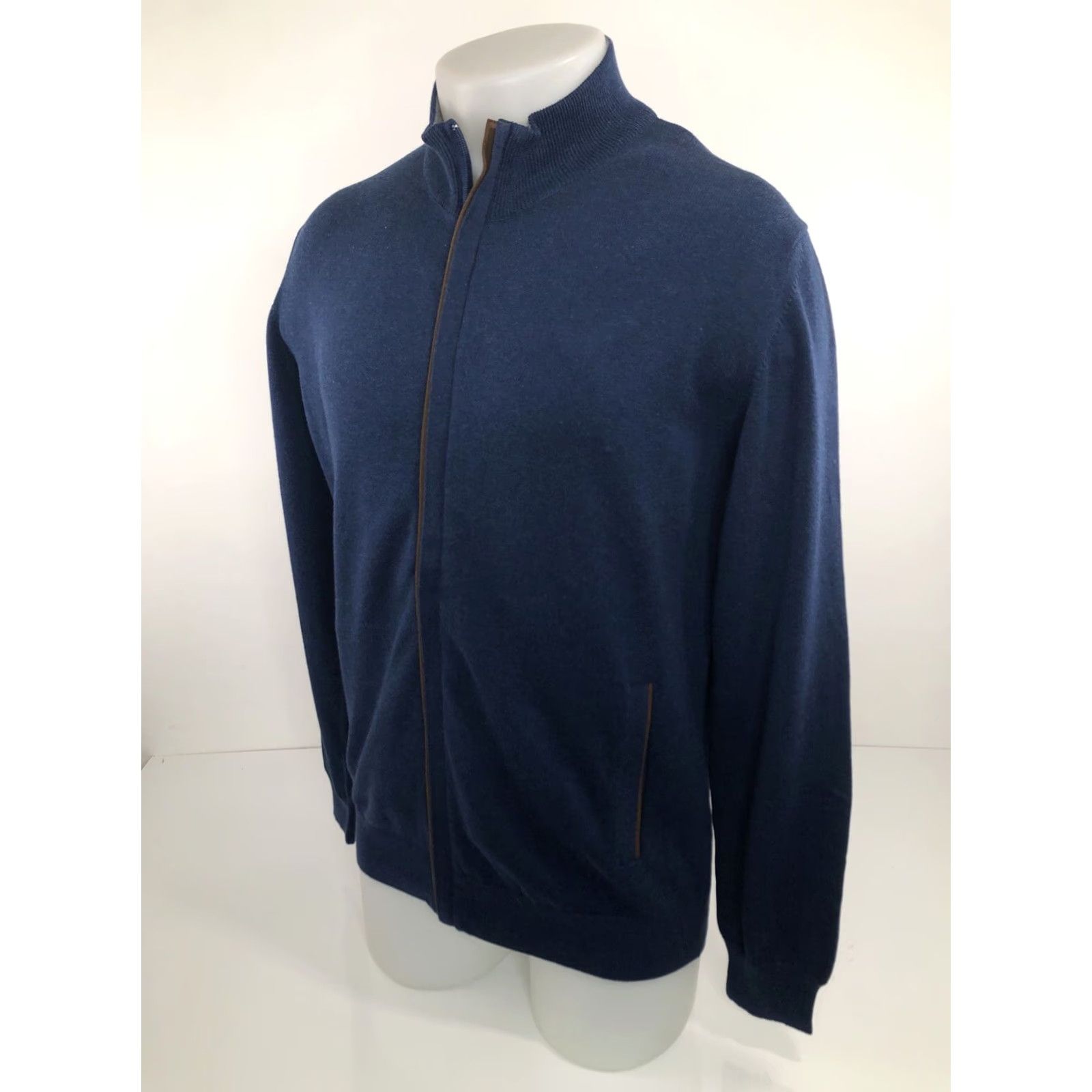 Luchiano Visconti Luchiano Visconti Sweater Full Zip Mens S Cardigan Blue Elbow Patch Sm. XL? (Note: Original size is S, ensure accuracy) Size US S / EU 44-46 / 1 - 3 Thumbnail