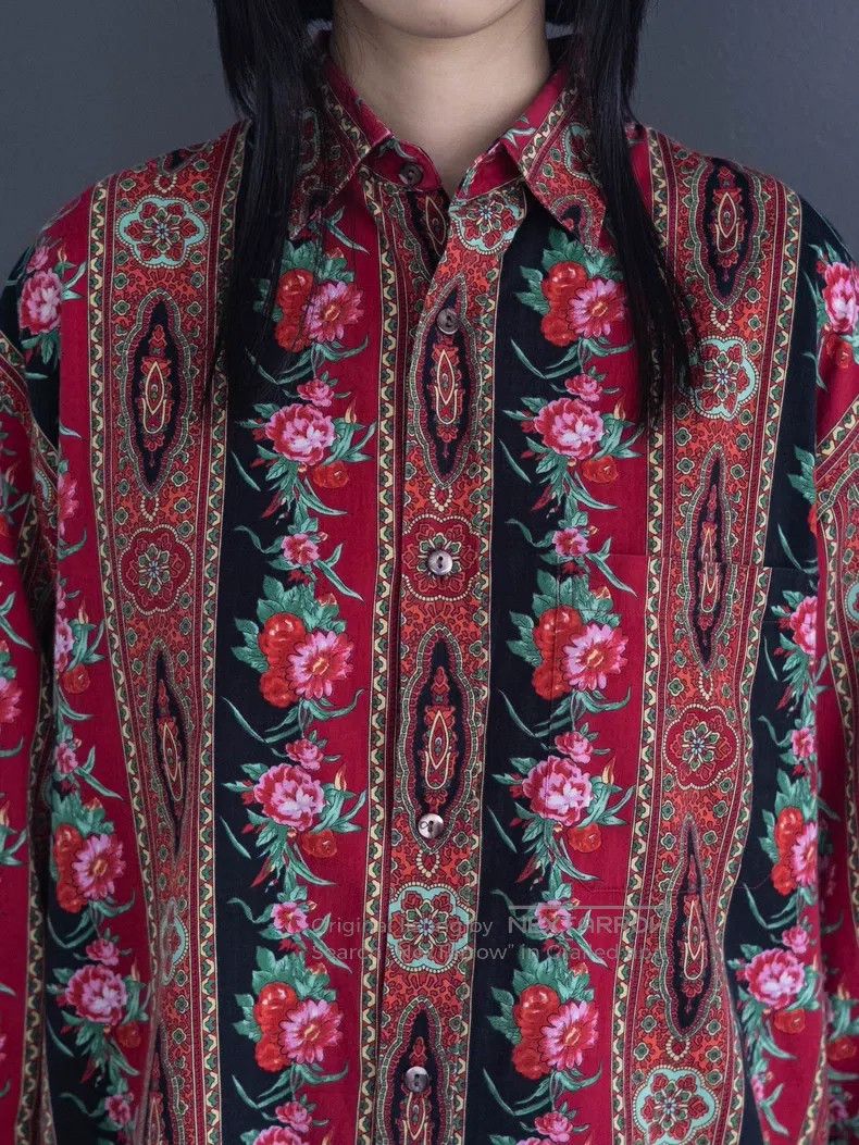 Kenzo Kenzo Men's floral ethnic style shirt Size US M / EU 48-50 / 2 - 7 Thumbnail