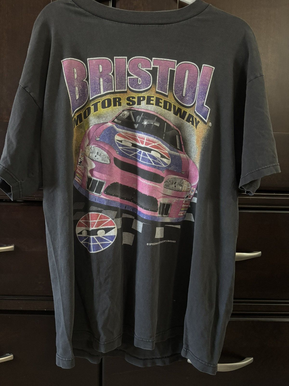 Tultex Vintage Bristol Motor Speedway T-Shirt Size US XL / EU 56 / 4 - 1 Thumbnail