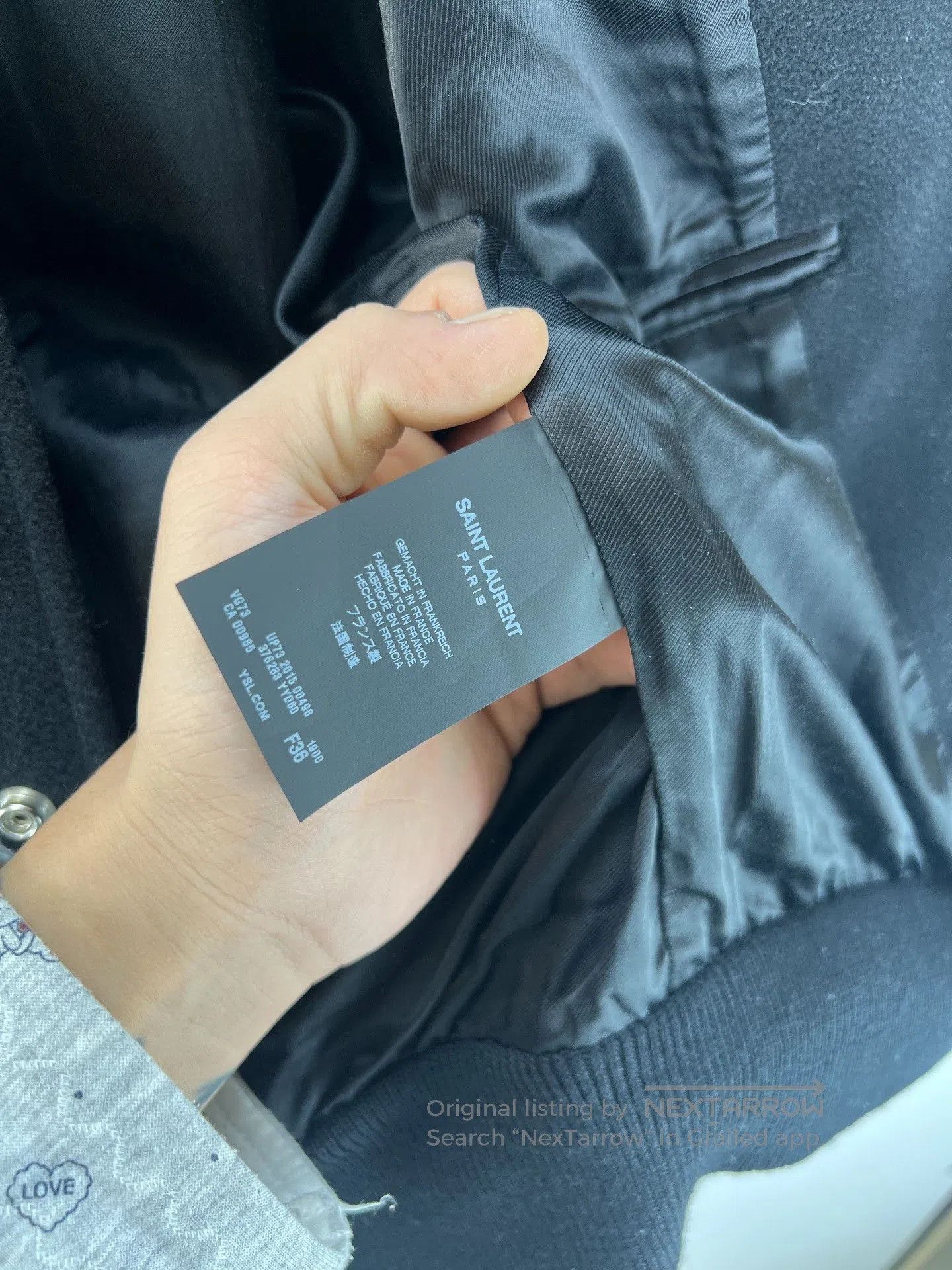 Saint Laurent Paris Saint Laurent Black White Varsity Jacket. Size US M / EU 48-50 / 2 - 4 Thumbnail