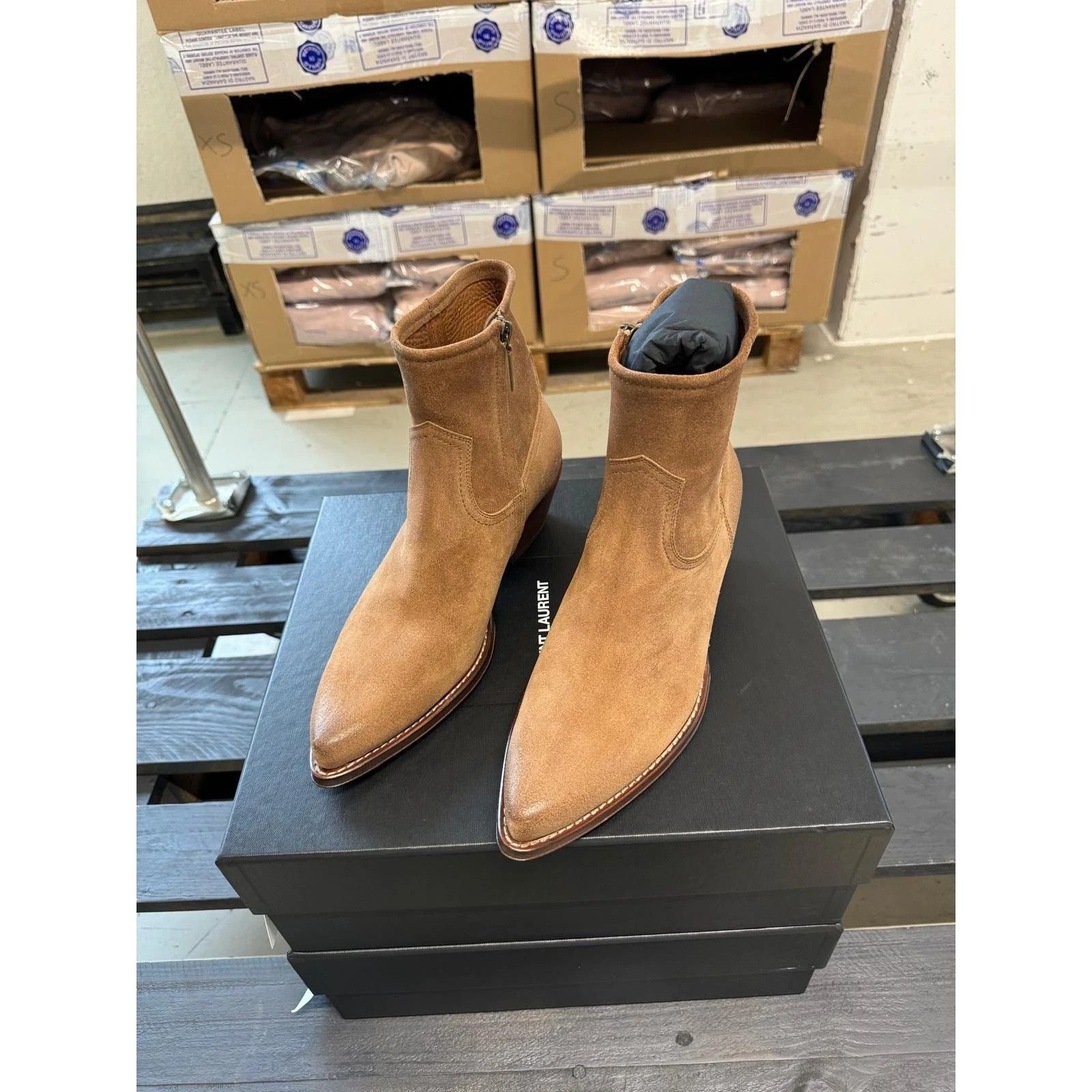 Saint Laurent Paris LUCAS BOOTS Size US 8 / EU 41 - 5 Thumbnail