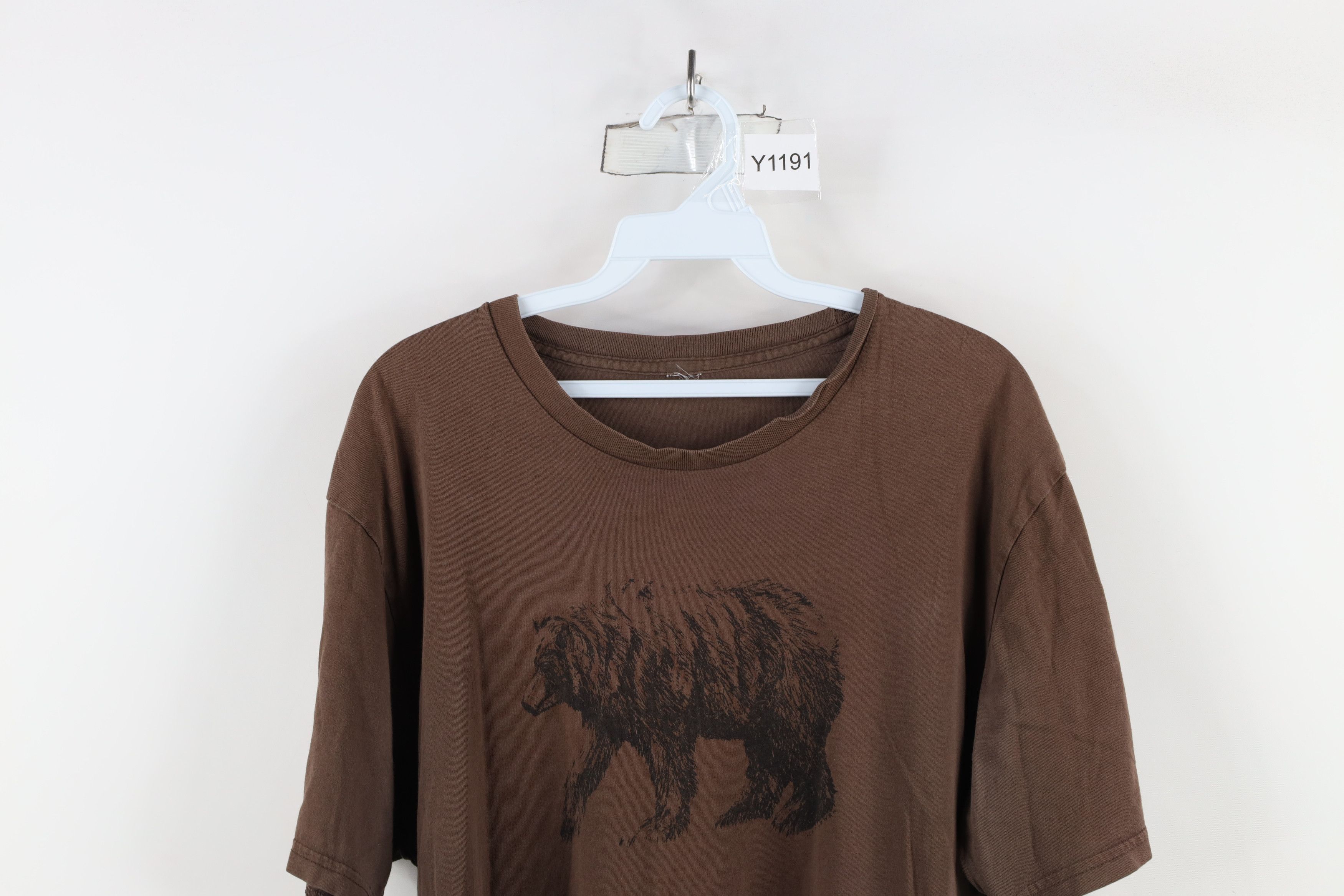 Vintage Vintage Y2K Streetwear Nature Short Sleeve T-Shirt Brown Size US L / EU 52-54 / 3 - 2 Thumbnail