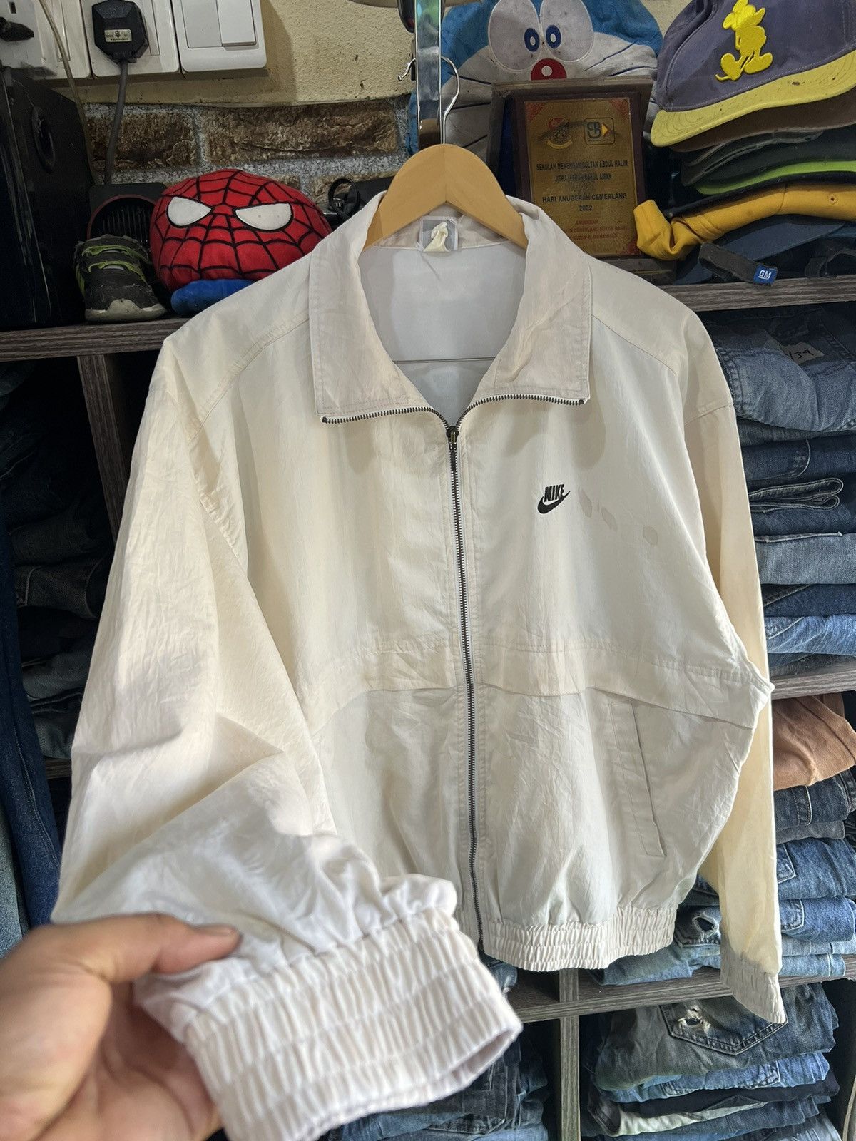 Nike 🔥Vintage Nike Air Zipper Jacket Size US XL / EU 56 / 4 - 9 Thumbnail
