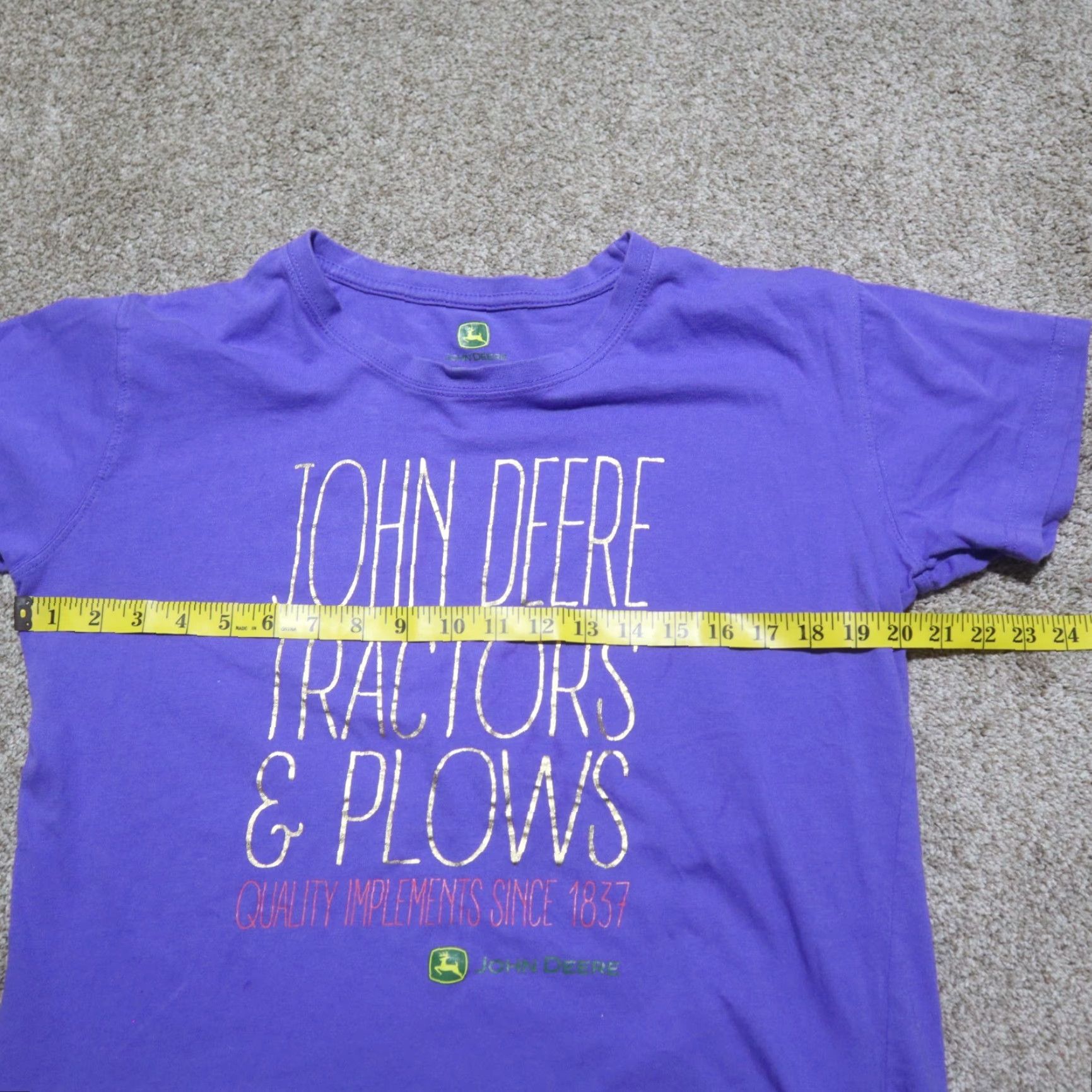 John Deere VINTAGE John Deere Tractors And Plows 1837 Farmer Tee T-Shirt Womens Size XL Extra Large Size XL / US 12-14 / IT 48-50 - 4 Thumbnail