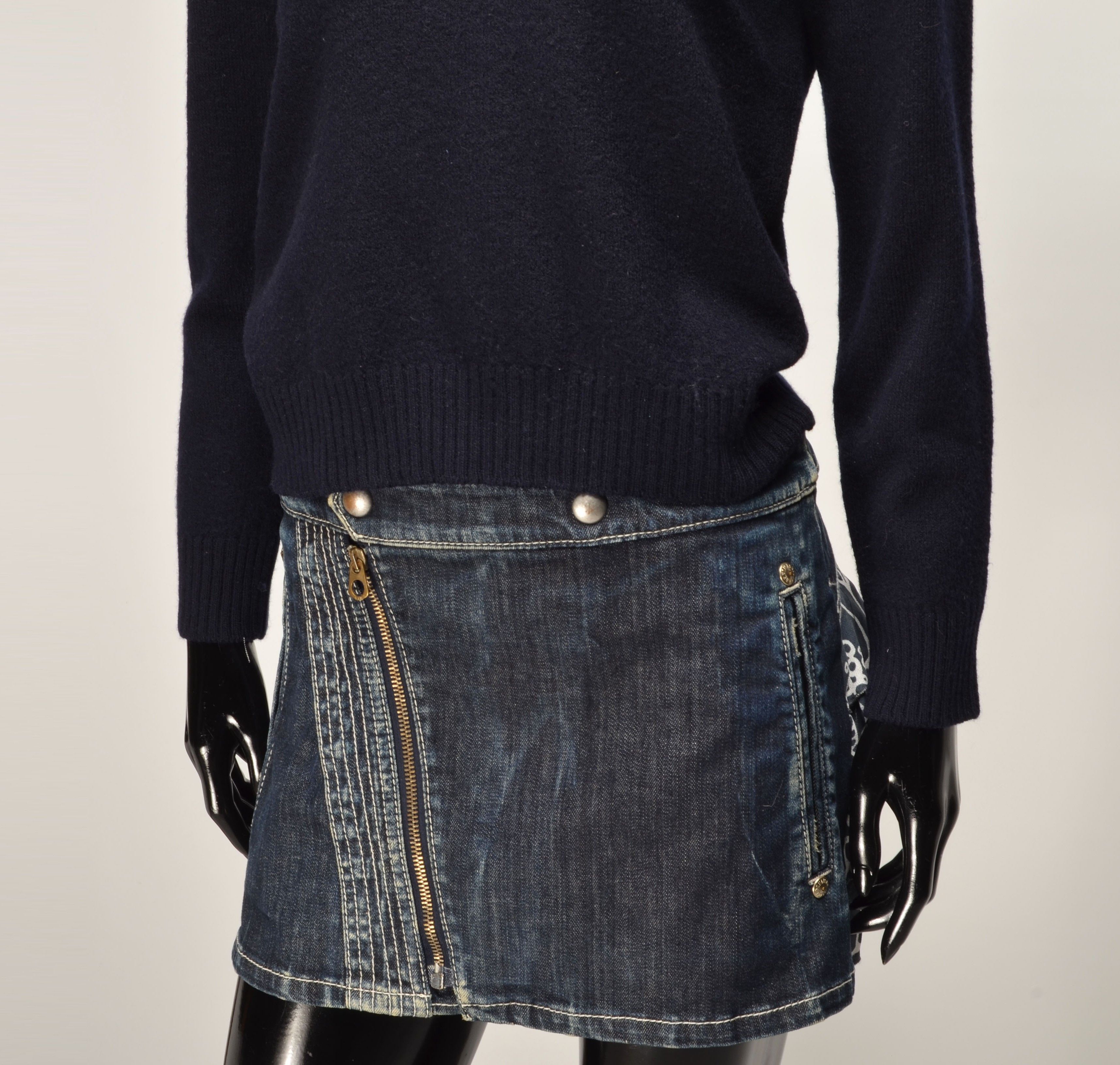 Jil Sander Jil Sander + Navy Wool Crew Neck Long Sleeve Sweater Size XS / US 0-2 / IT 36-38 - 3 Thumbnail