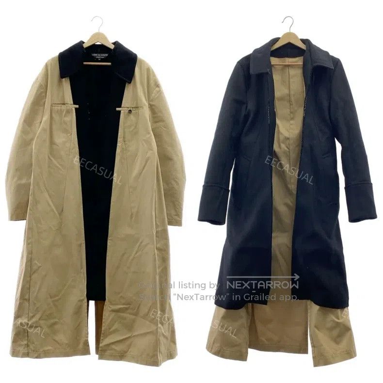 Comme des Garcons Comme Des Garcons Wool Blended Double Sided Wearable Coat Size US S / EU 44-46 / 1 - 1 Thumbnail