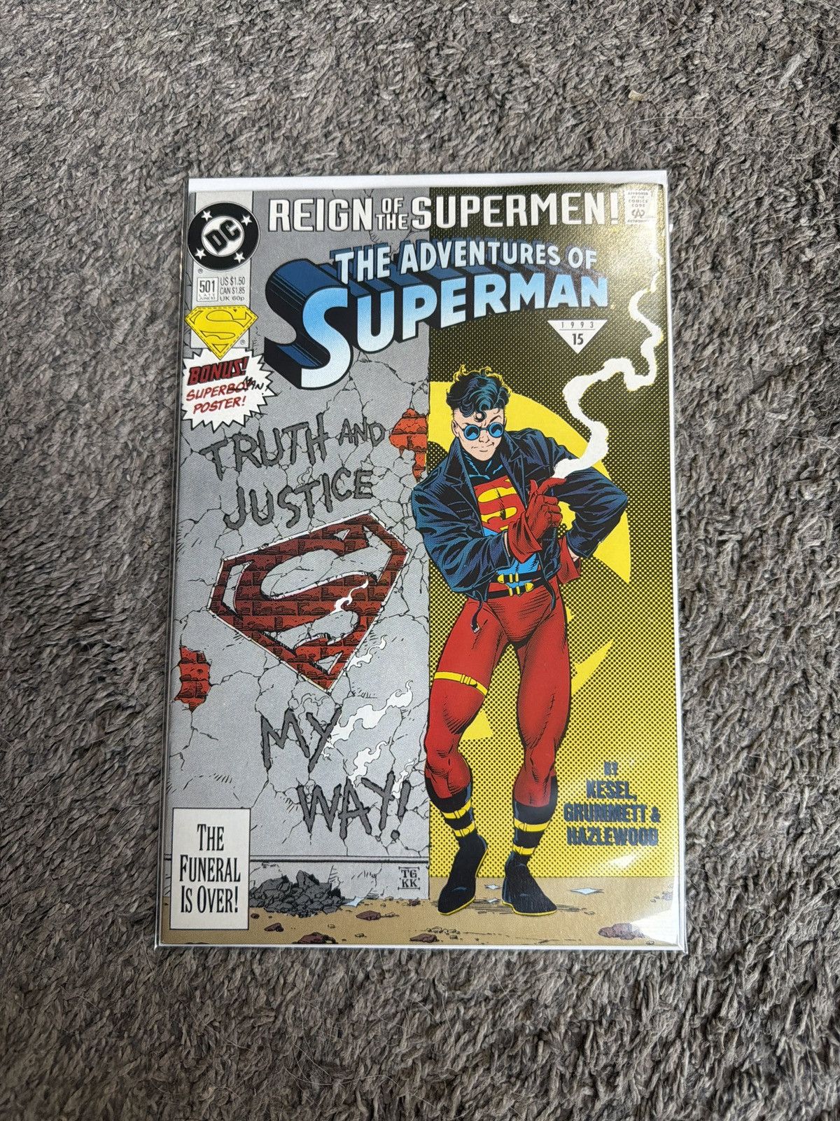 DC Comics 1993 DC Comics Adventures Of Superman #501 Comic Book Size ONE SIZE - 1 Thumbnail