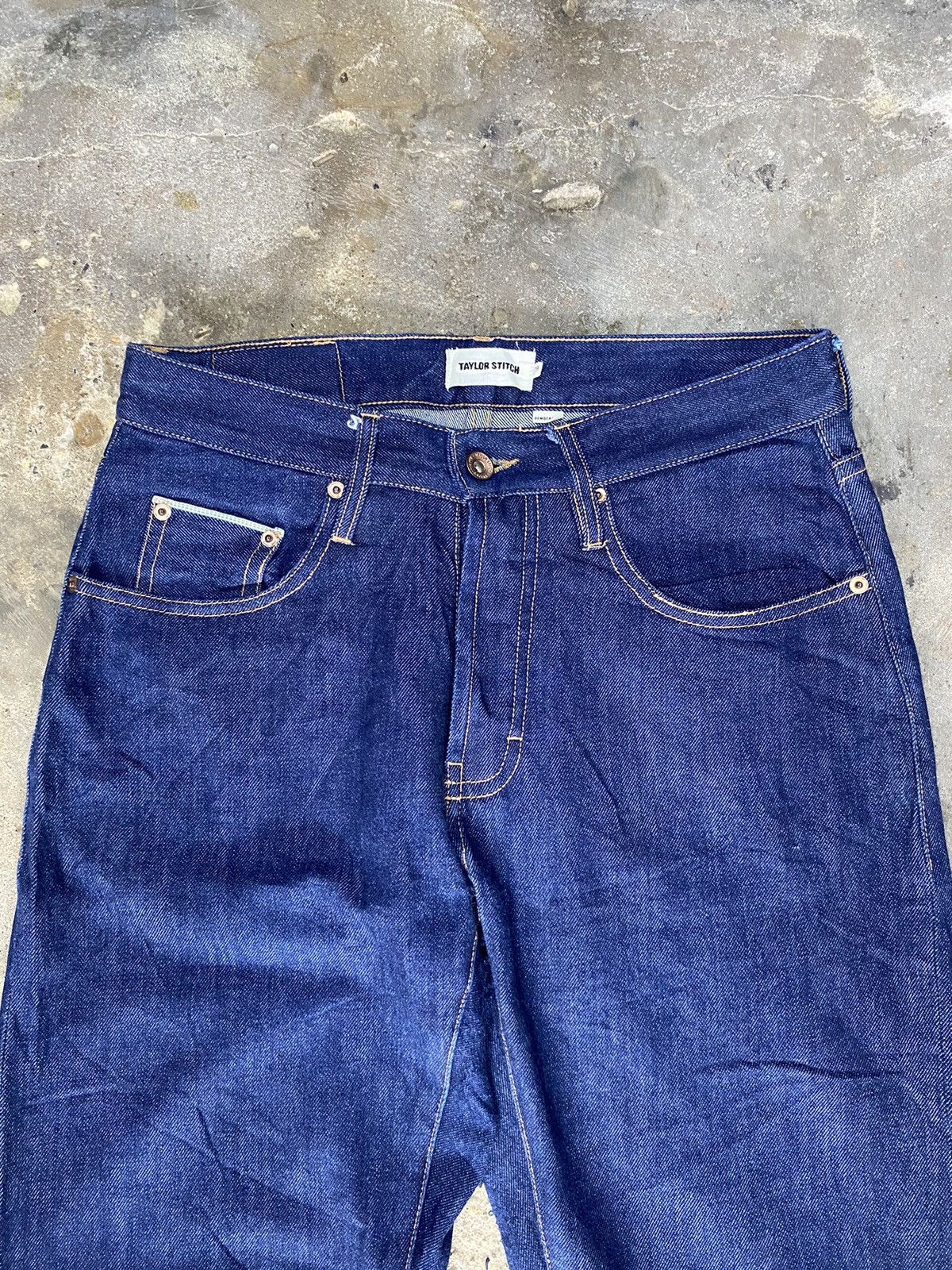 Japanese Brand × Vintage Taylor stitch selvedge blue jeans wash japanese brand Size US 29 - 3 Thumbnail
