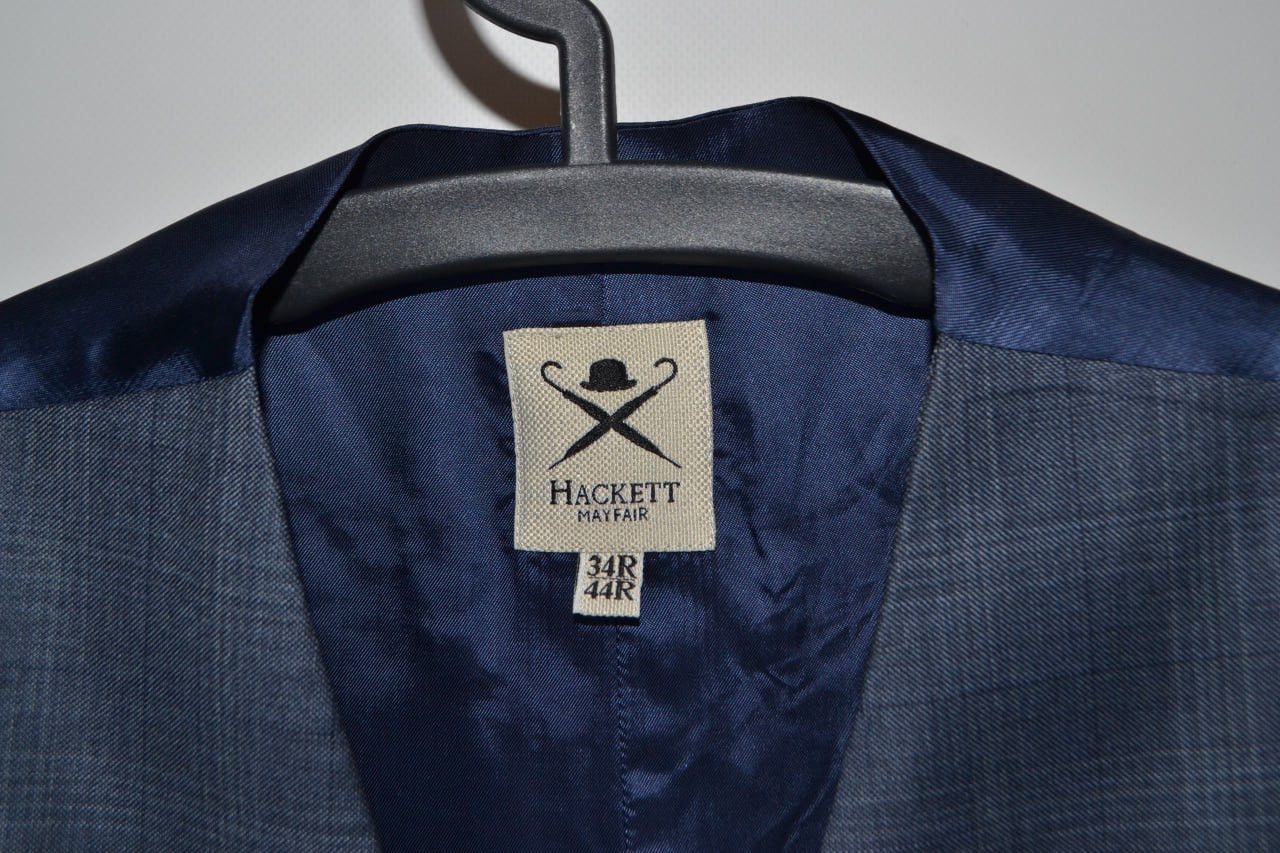 Hackett Hackett London 3-Piece Suit Jacket Vest Pants Loro Piana XS Size 34R - 12 Thumbnail