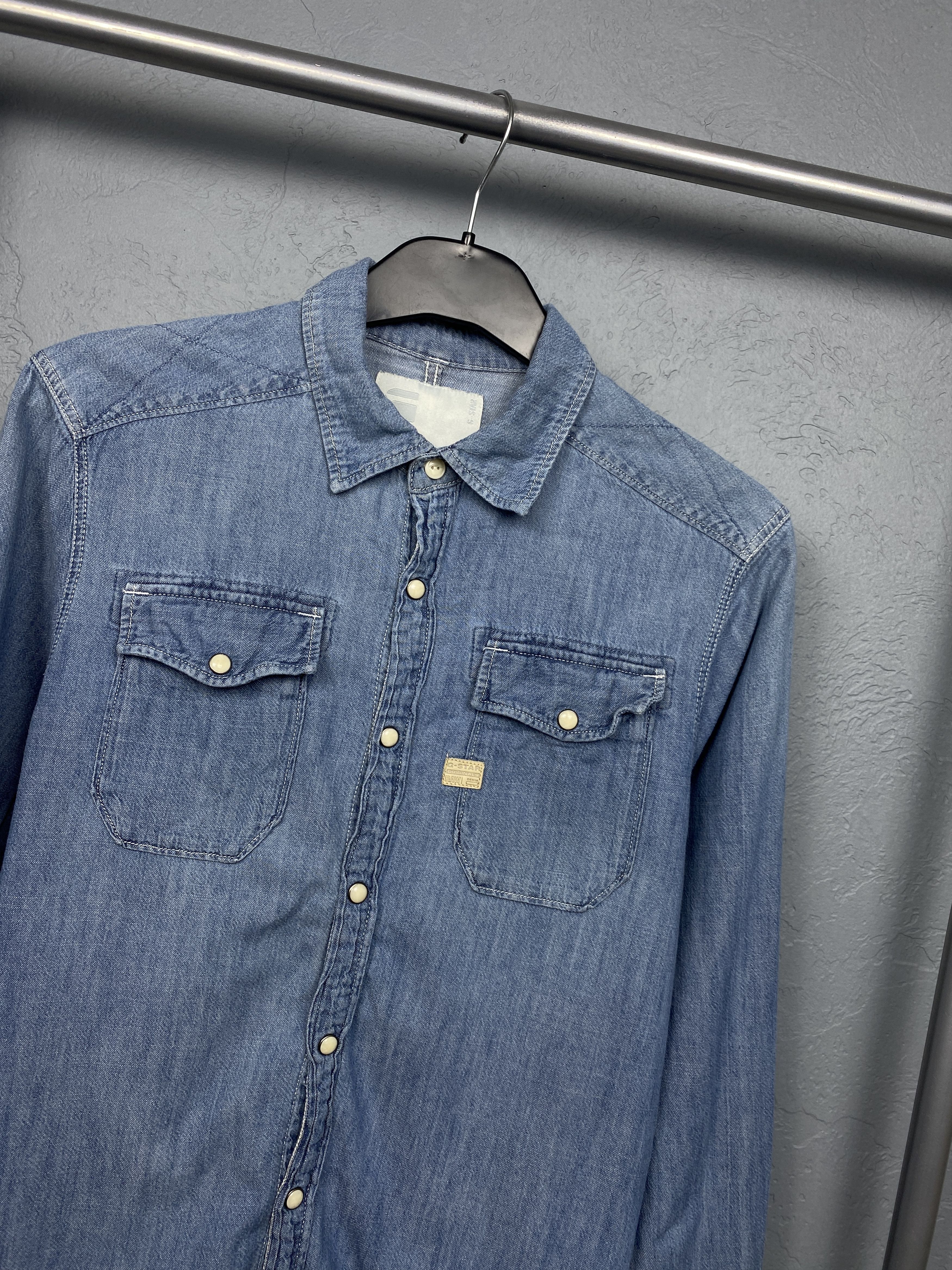 G-Star G Star Raw Vintage Mens Denim Long Sleeve Shirt Y2K Size US XS / EU 42 / 0 - 2 Thumbnail