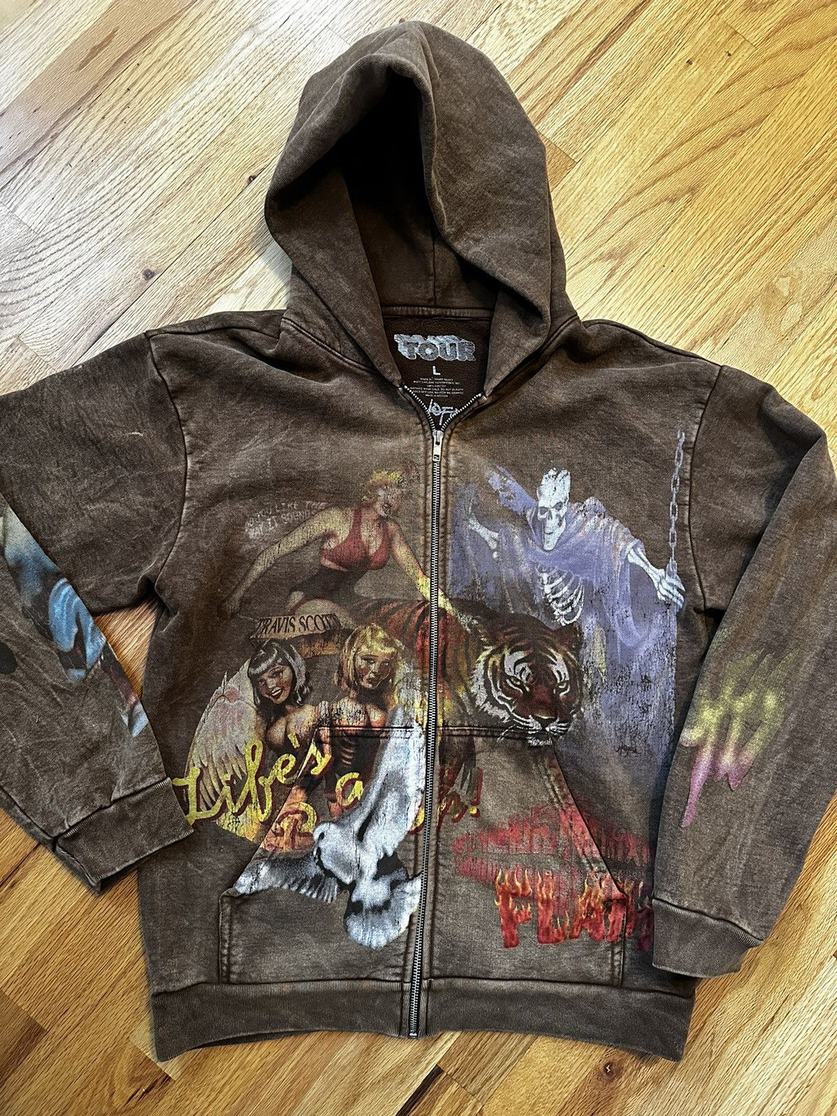 Travis Scott Travis Scott Circus Maximus Utopia Zip Up Hoodie size Large Size US L / EU 52-54 / 3 - 5 Thumbnail