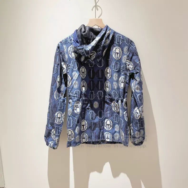 Hermes Hermes All-Printed Pattern Zip-Up Hooded Jacket Size XXS / US 00 / IT 34 - 2 Thumbnail