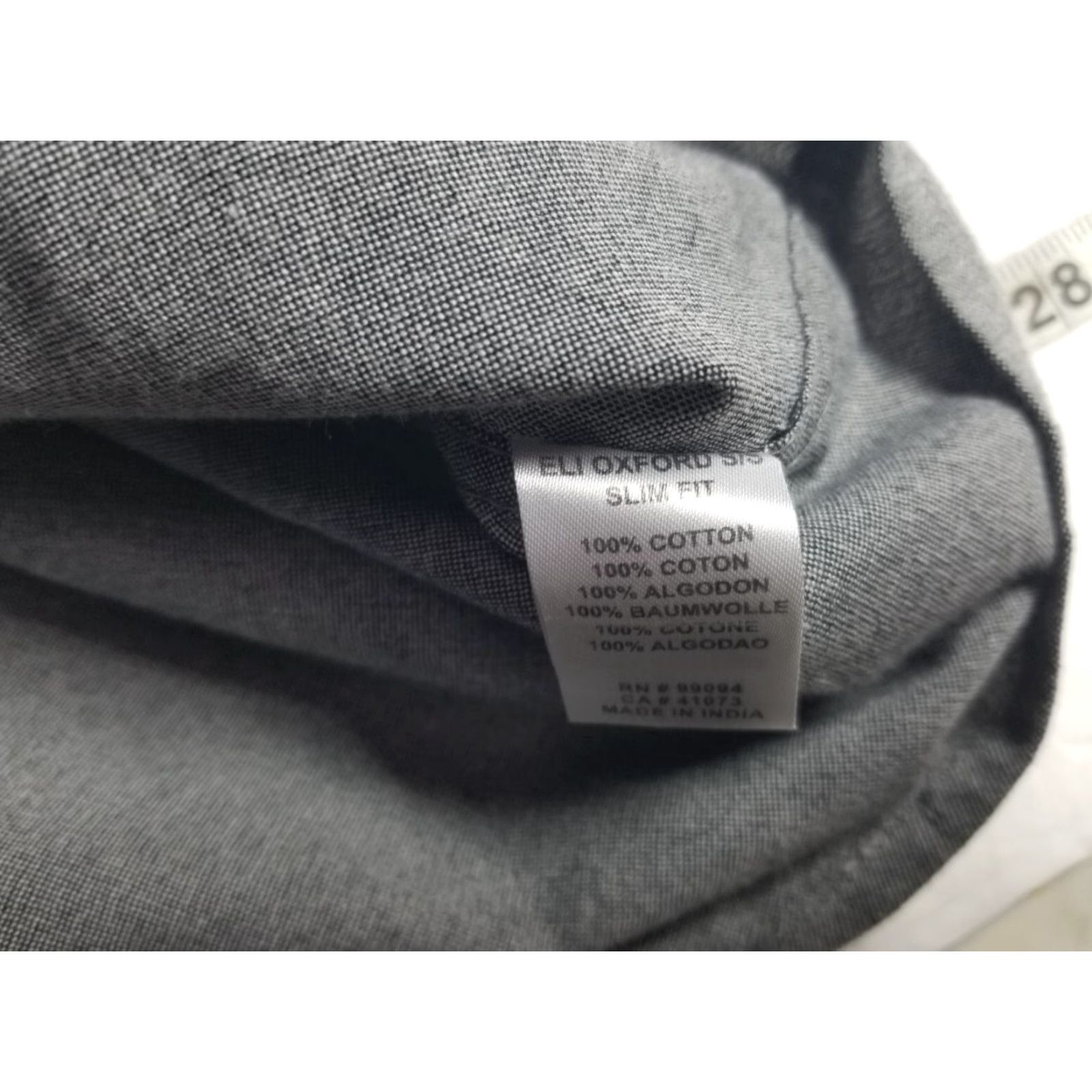 Vintage Matix Button-Up Shirt Gray Short Sleeve Cotton Men's Size Large Size US L / EU 52-54 / 3 - 5 Thumbnail