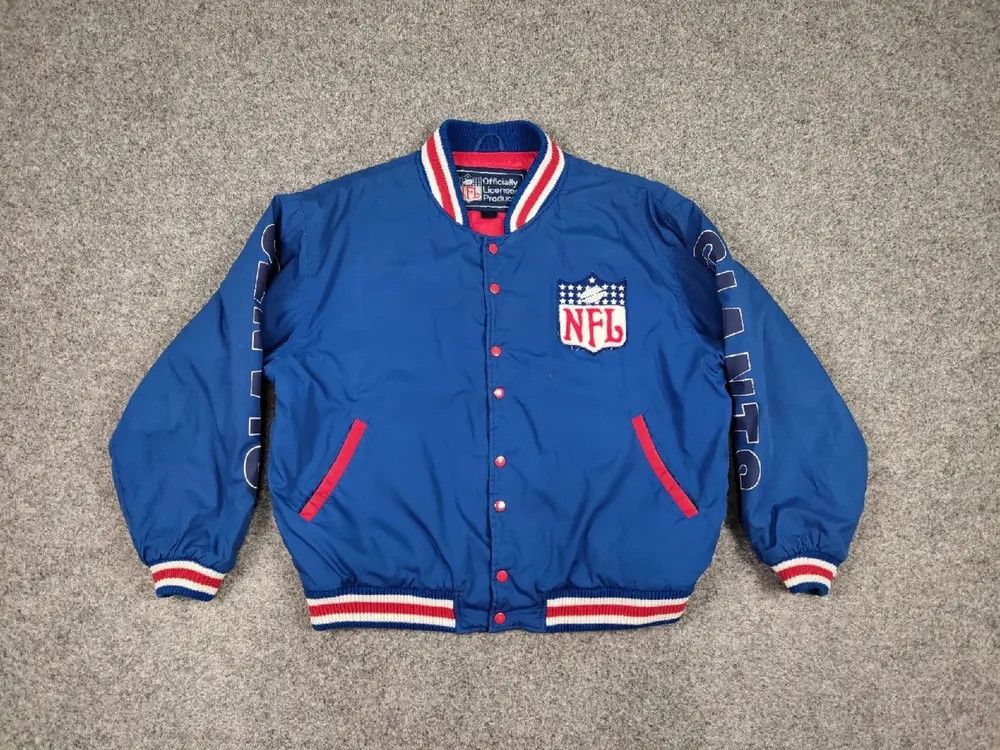 NFL Rare Vintage NFl Giants New York Authentic Bomber Jacket Size US L / EU 52-54 / 3 - 6 Thumbnail