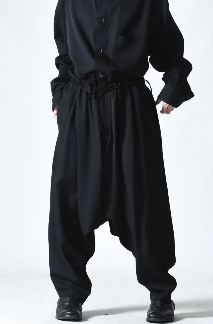 Yohji Yamamoto Yohji Yamamoto Pour Homme - W/Gabardine Sarouel Pants Size US 32 / EU 48 - 12 Thumbnail
