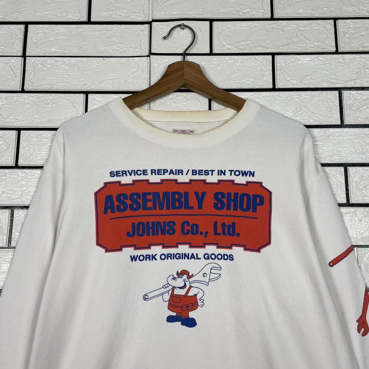 Japanese Brand Assembly Shop Johns Co Crewneck Sweatshirt Size US M / EU 48-50 / 2 - 2 Thumbnail
