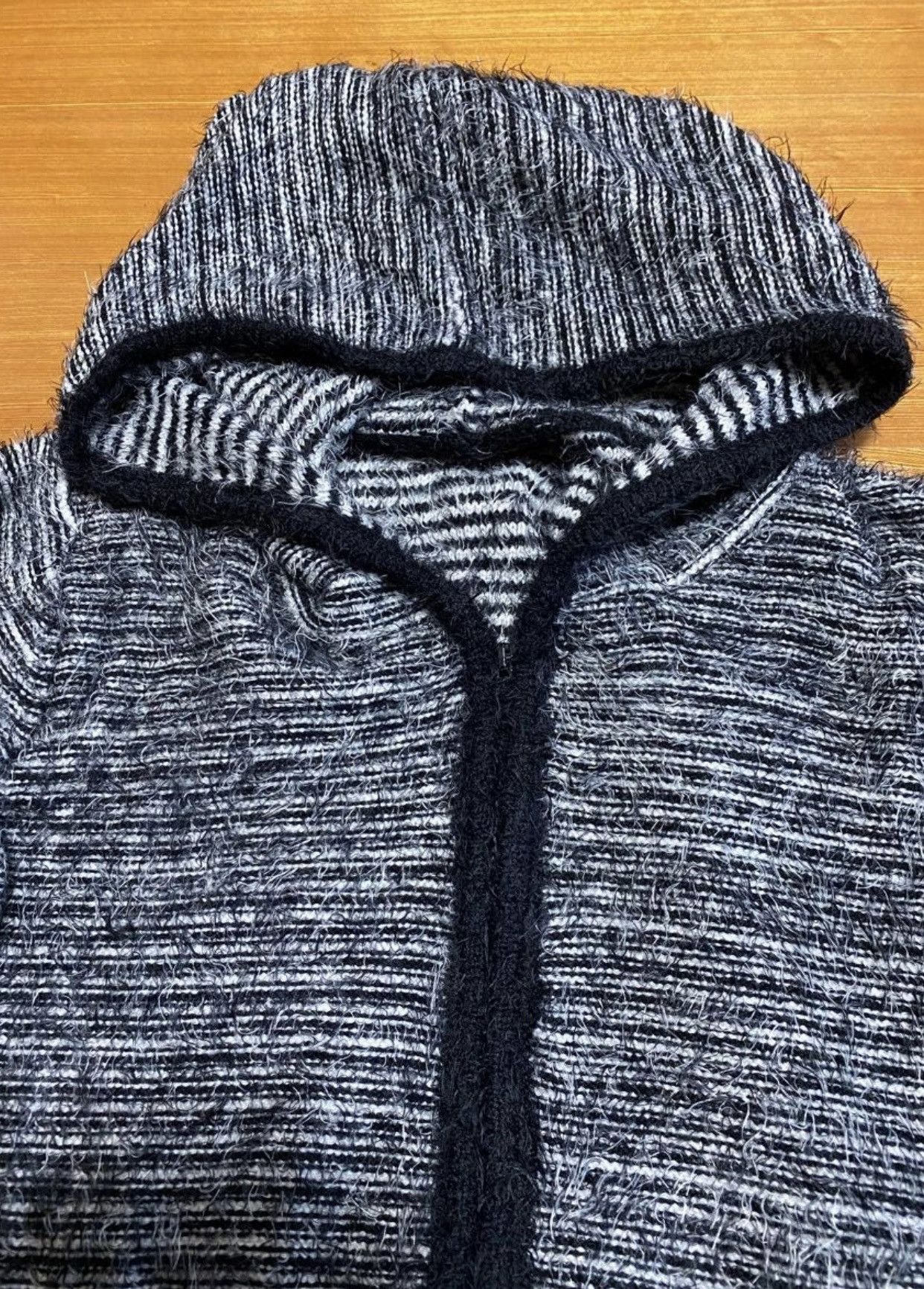 Japanese Brand × Vintage Mohair double Zip Up hoodie Size US M / EU 48-50 / 2 - 2 Thumbnail