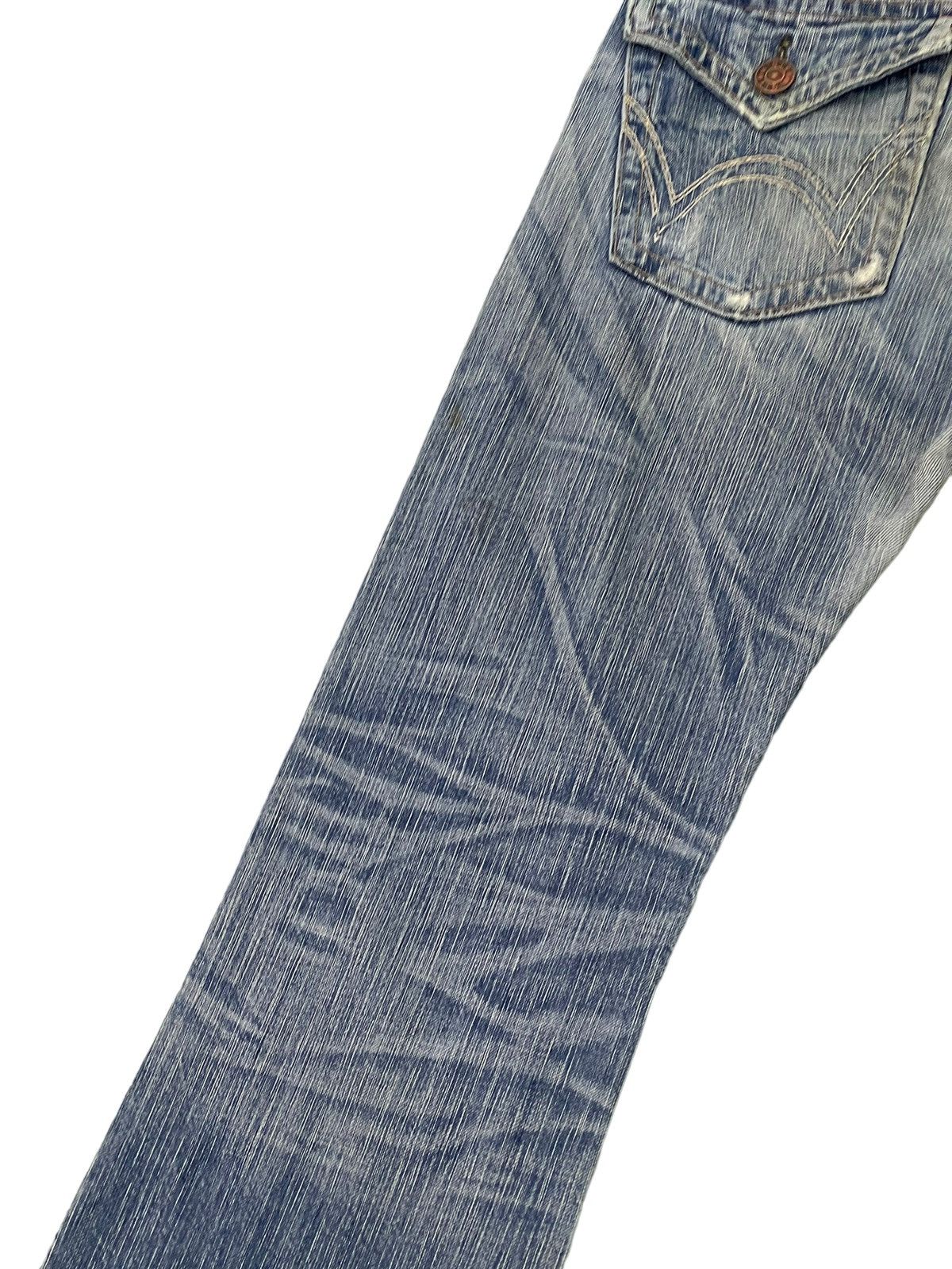 Edwin Flare Jeans Edwin Japan Faded Distress Boot Cut 8🟦0 Size US 30 / EU 46 - 15 Thumbnail