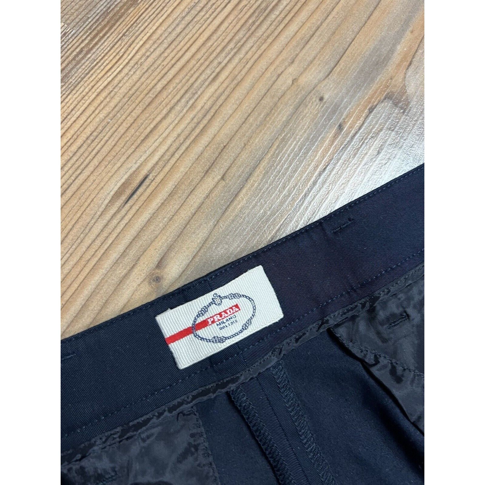 Prada MINT! Prada Red Tab Women`s Blue Straight Classic Shorts Siz Size 32" / US 10 / IT 46 - 11 Thumbnail