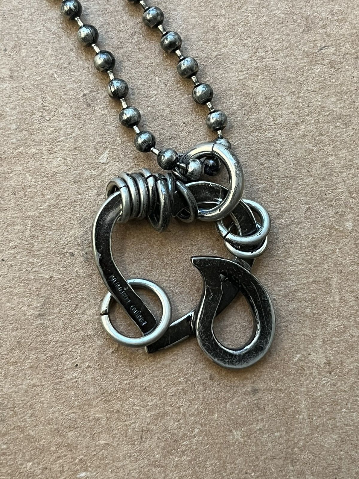 Jam Home Made × Number (N)ine Number (N)ine AW03 Crying Heart Silver ...