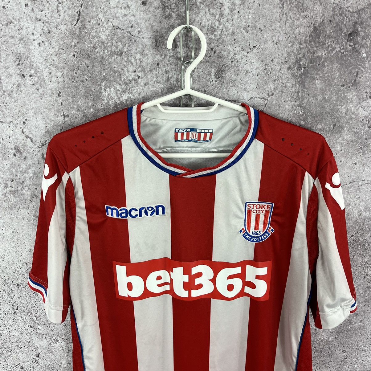 Macron Macron FC Stoke City 2017/2018 Home Jersey Kit Size L Size US L / EU 52-54 / 3 - 2 Thumbnail