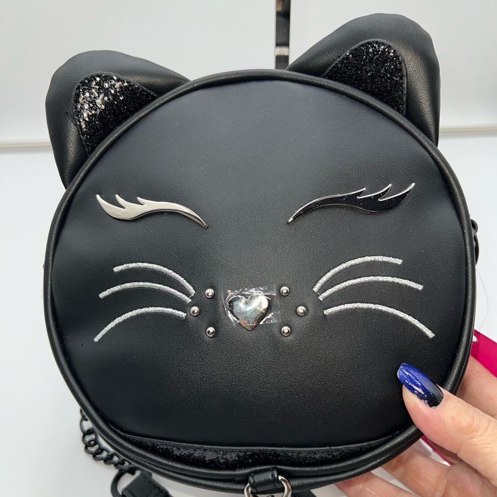 Betsey Johnson Betsey Johnson Black Cat Crossbody Bag Size ONE SIZE - 5 Thumbnail